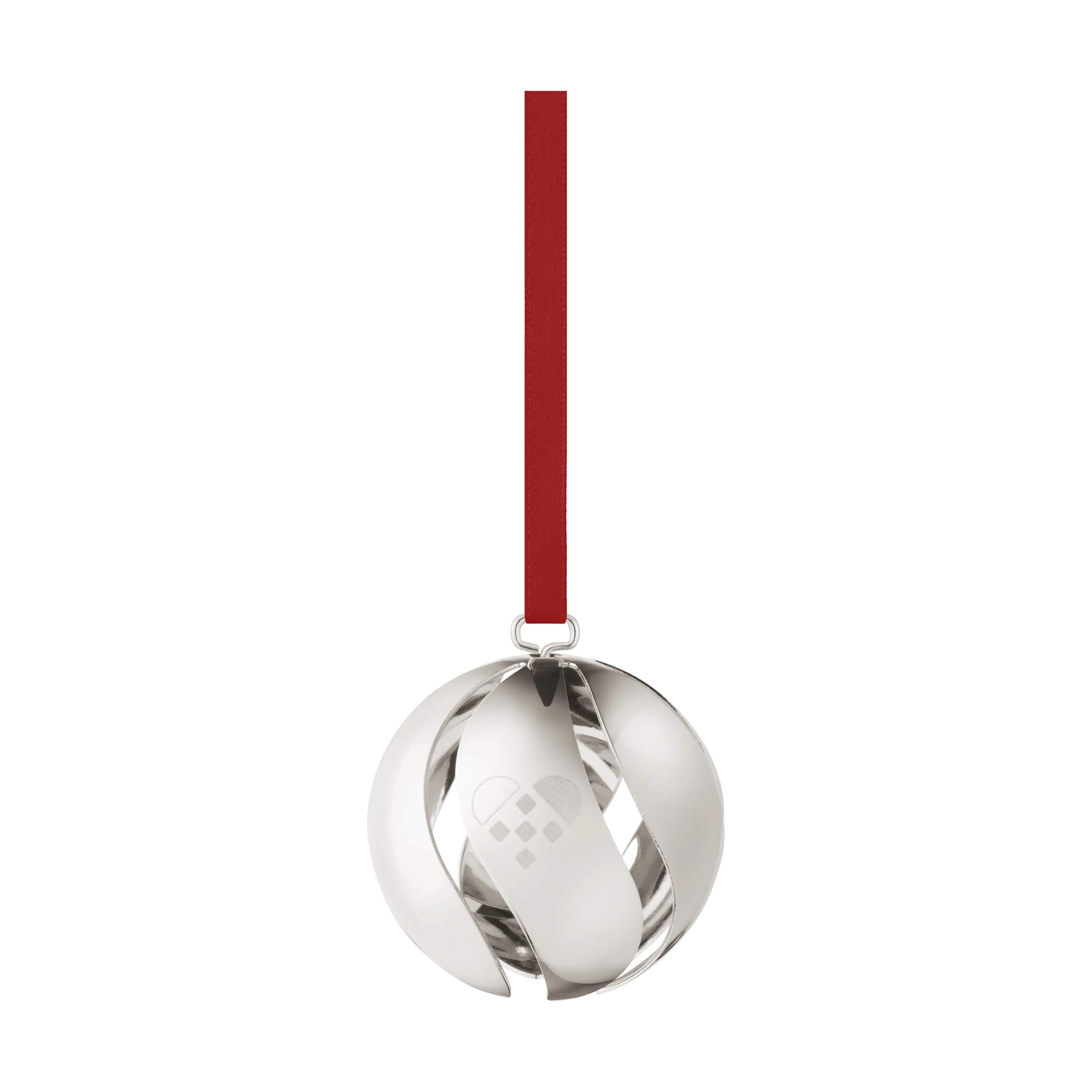 CC 2025 Juleornament - Kugle, sølv, large