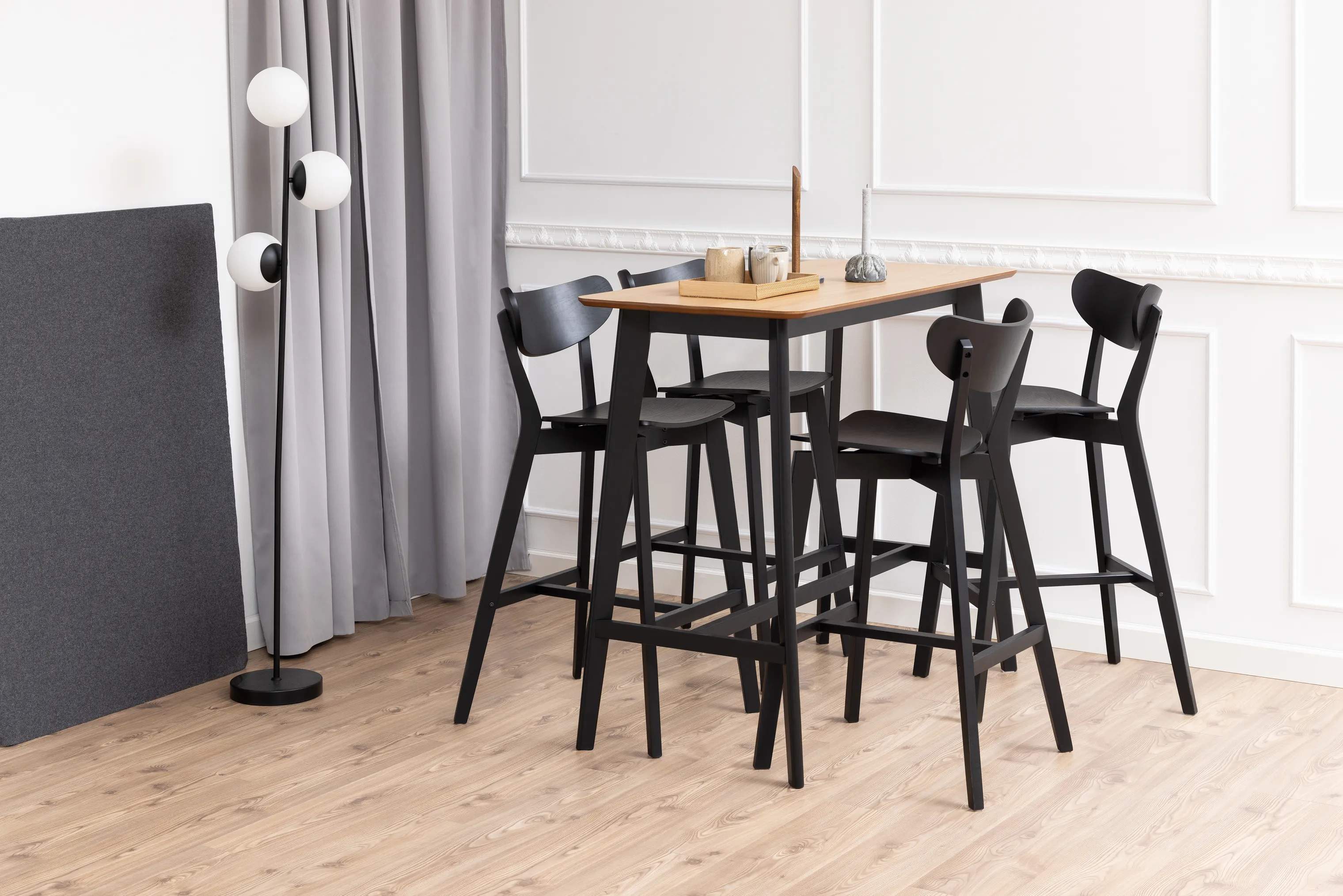CASA Living Barstole Roxby Barstol - 2 stk i Mat sort, 2