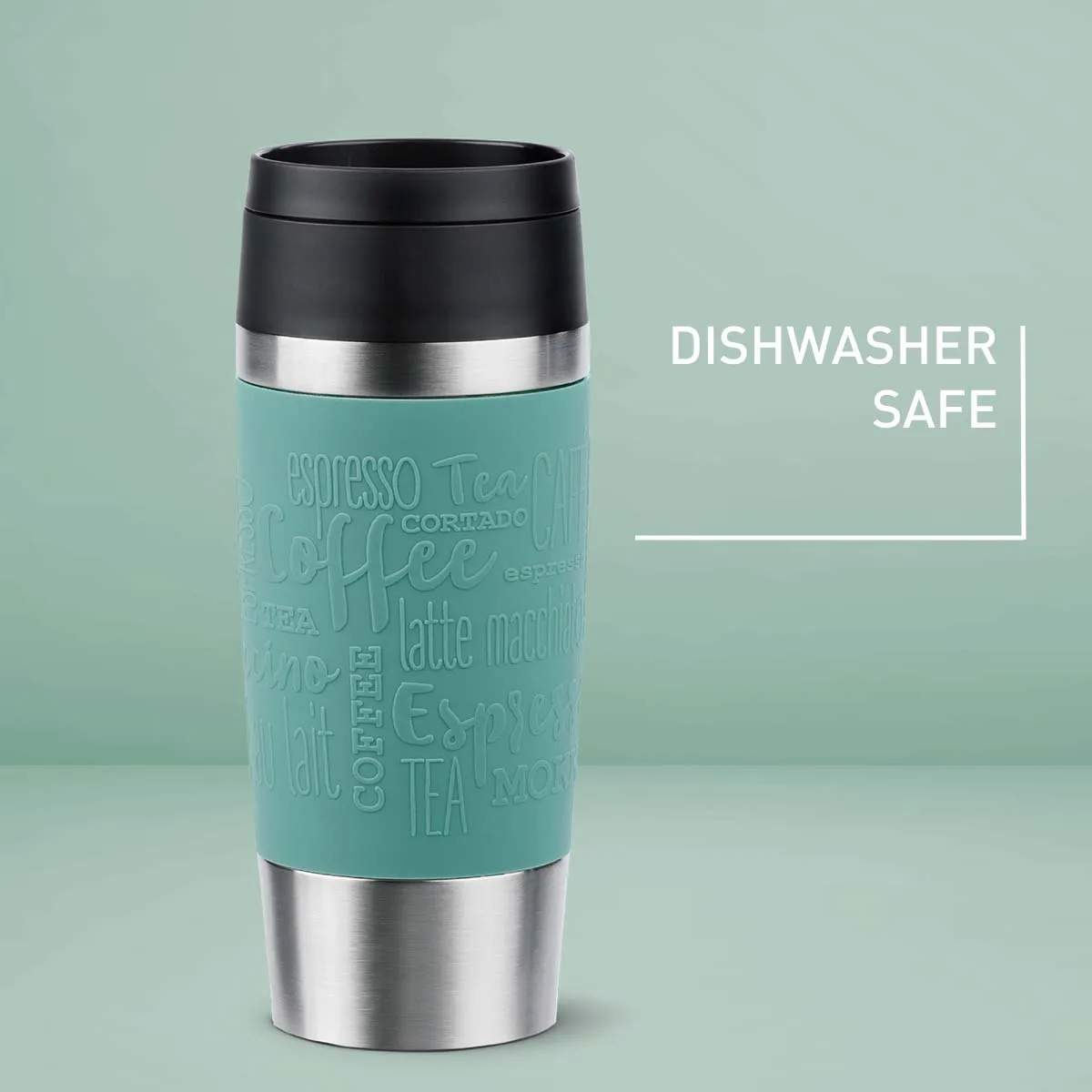 Emsa To go kopper To Go To-Go Classic Rejsekrus i Powder Green, 0.36 L, 3