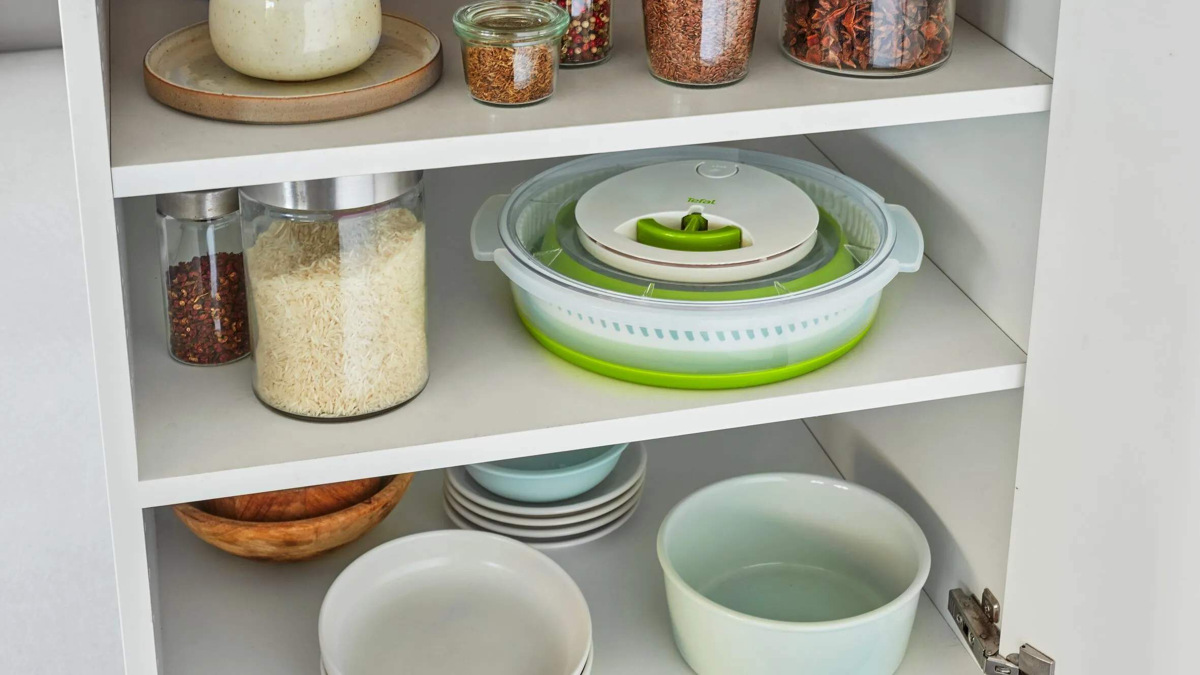 Tefal Salatslynger Foldbar Salatslynge i Grøn / Hvid, 9