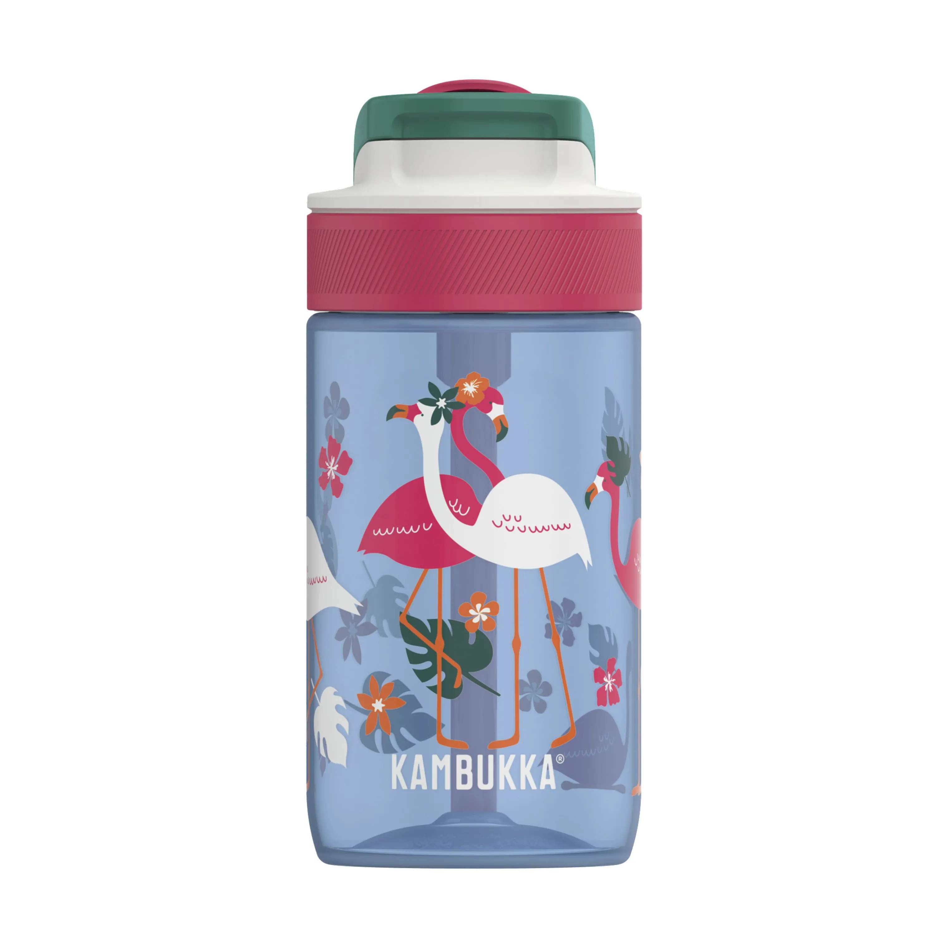 Kambukka Drikkedunke til børn Lagoon Vandflaske til børn i Blue Flamingo, 4