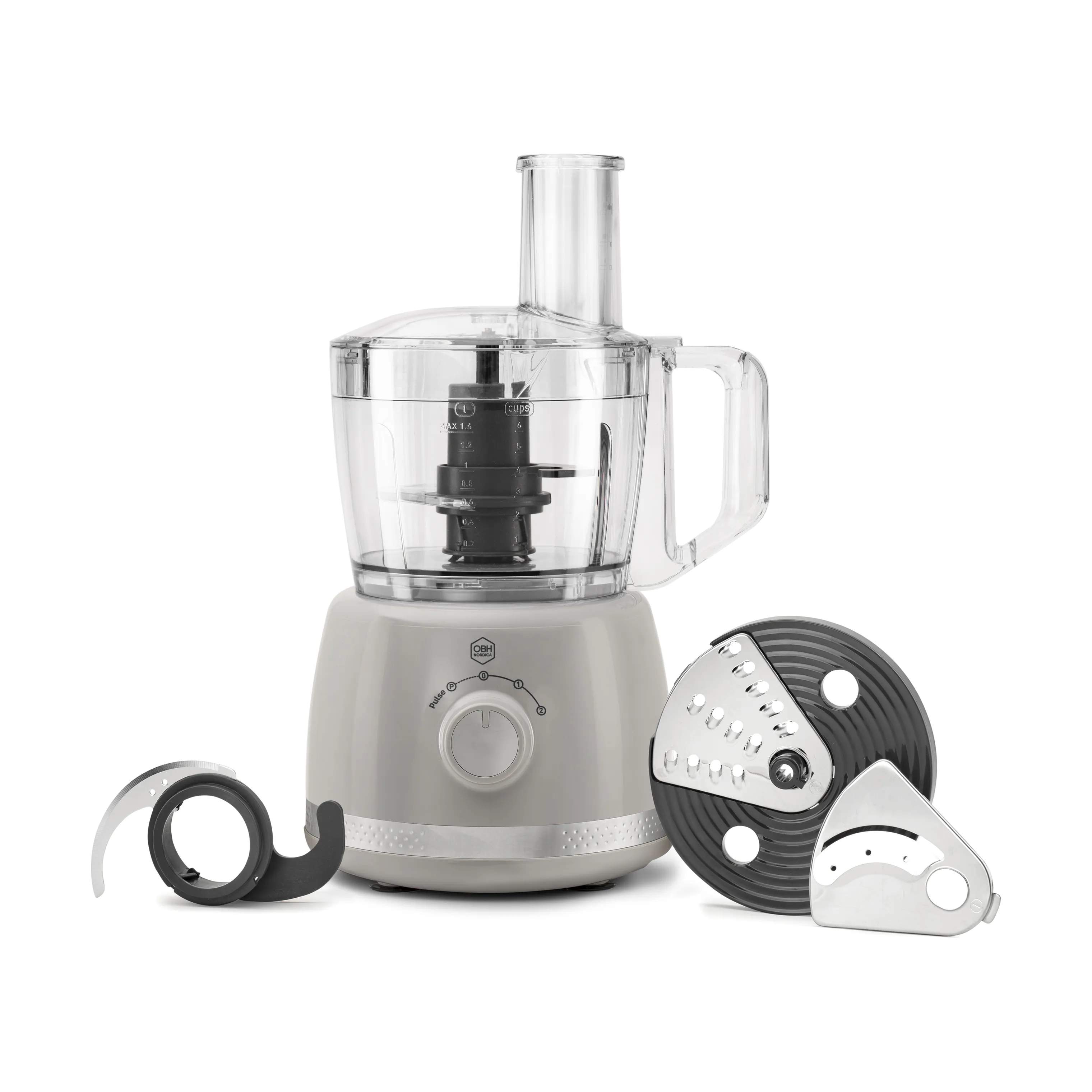 Soleil Foodprocessor, grå, large