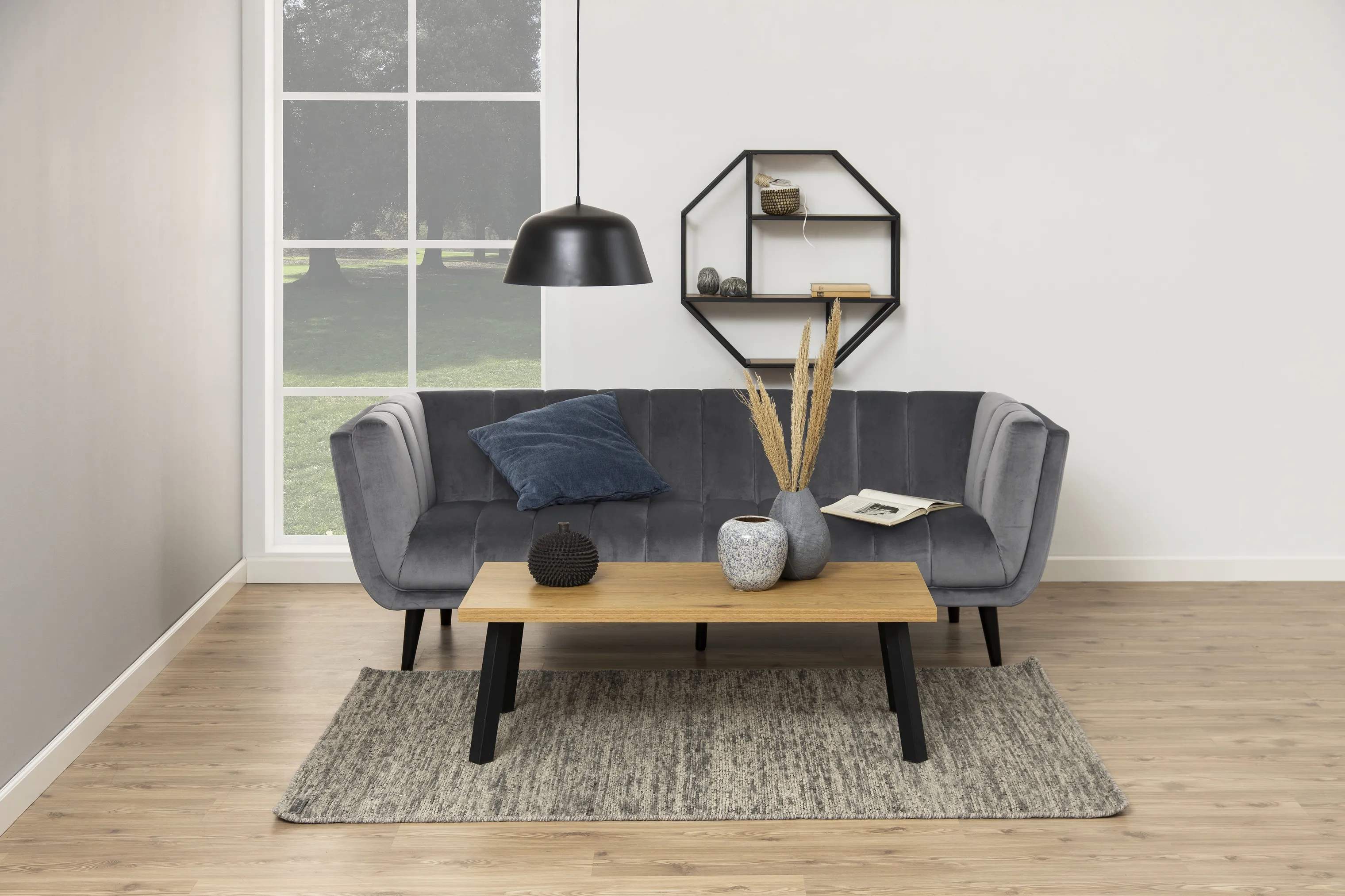 CASA Living Hylder Seaford Væghylde i Vild eg/sort, 2