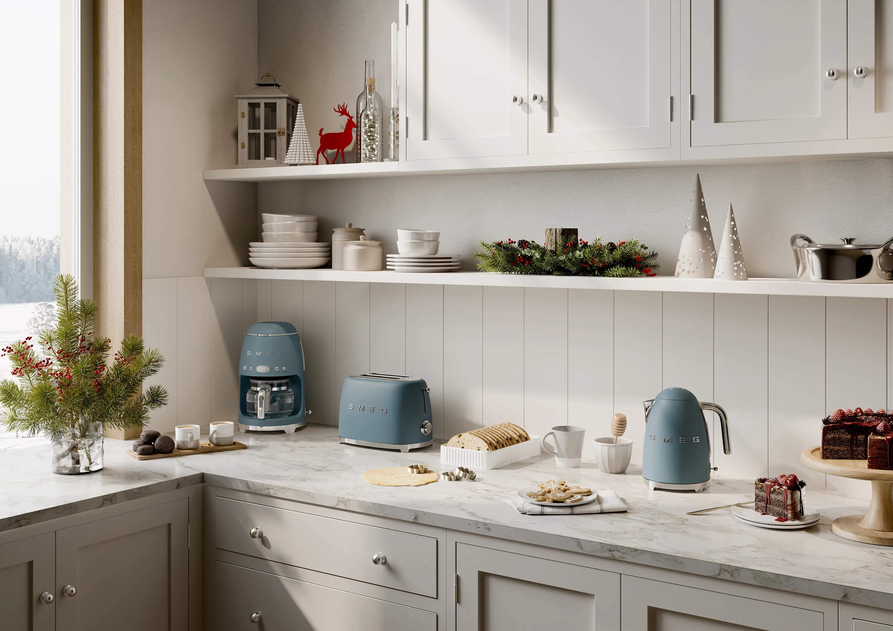 Smeg Elkedler 50's Style Elkedel KLF03SBMEU i Storm Blue, 1.7 L, 3