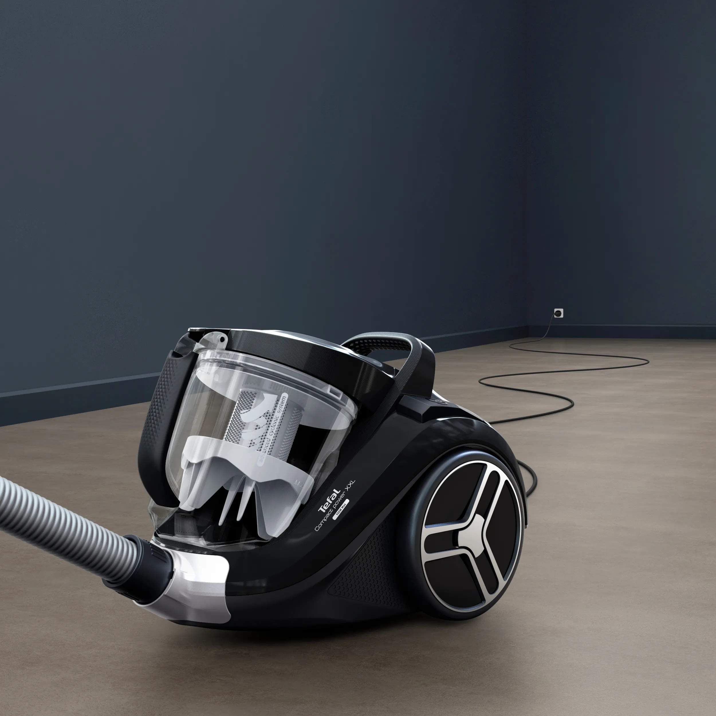 Tefal Støvsugere Compact Power XXL Cyclonic Animal Car Poseløs Støvsuger i Sort / sølv, 3