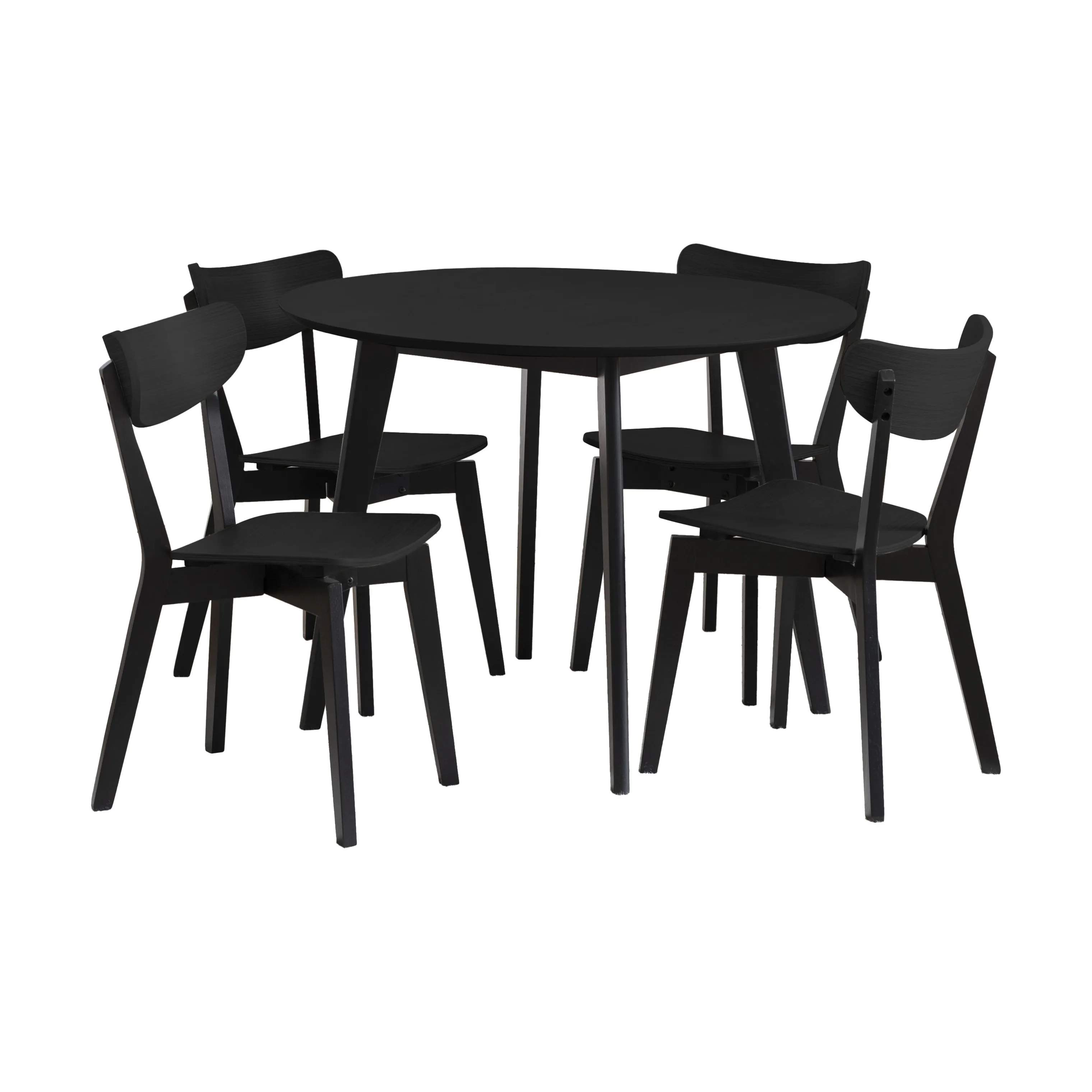 CASA Living Spiseborde Roxby Spisebordssæt - 5 dele i sort, 1