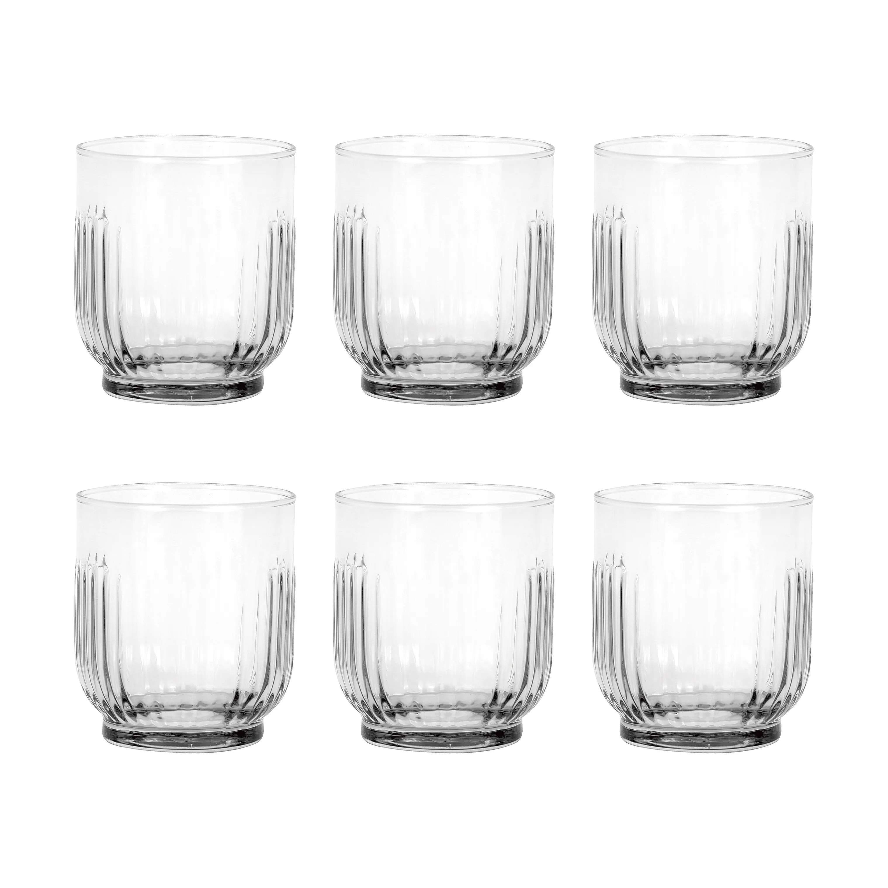Aida Vandglas Groovy Vandglas - 6 stk. i Klar, 1