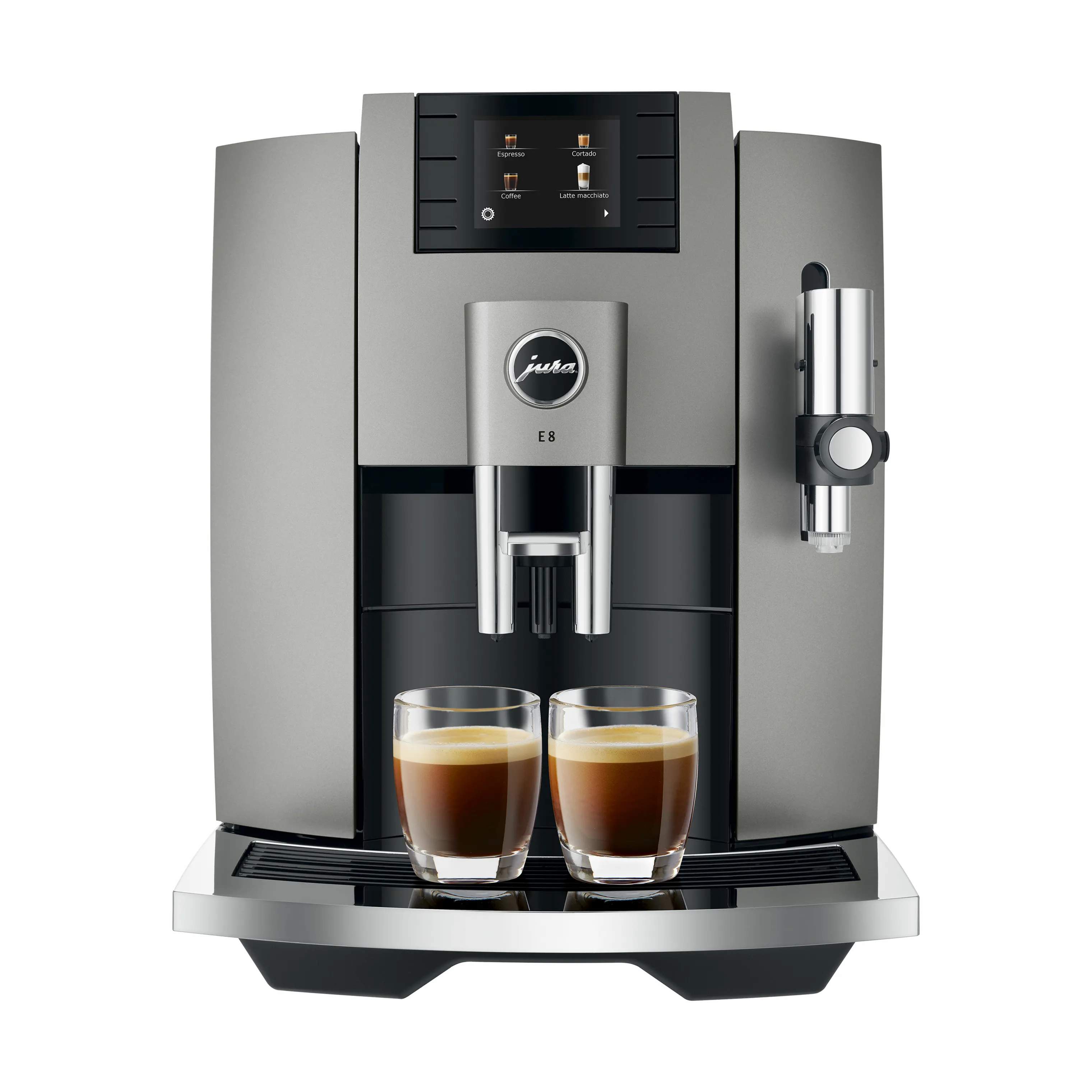 E8 (EB) Kaffemaskine, dark inox, large