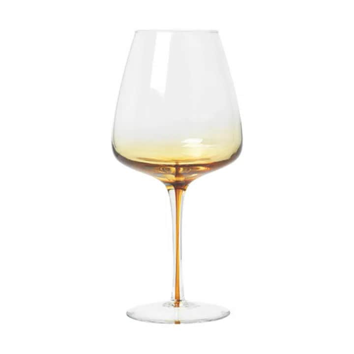 Amber Rødvinsglas, amber, large