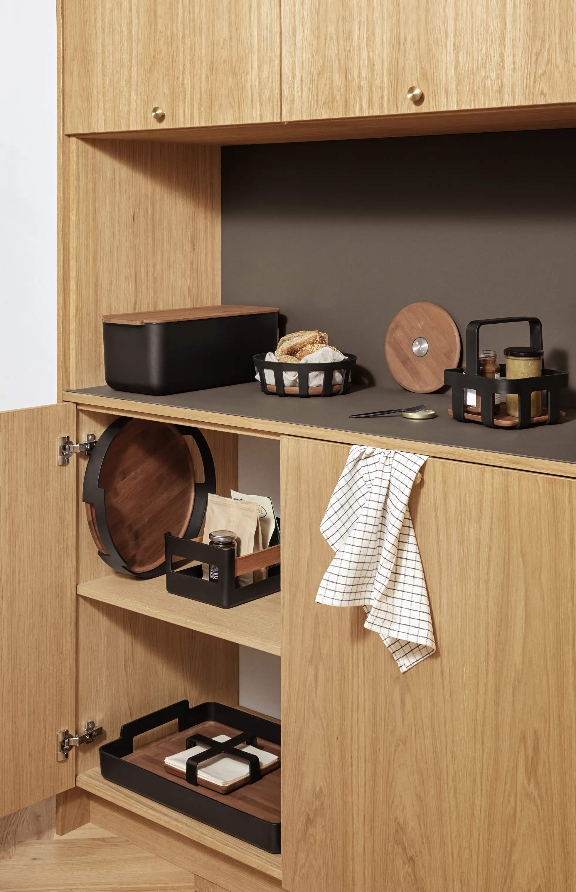 Eva Solo Brødkurve Nordic Kitchen Brødkurv i Natur/sort, 21,5 cm, 2