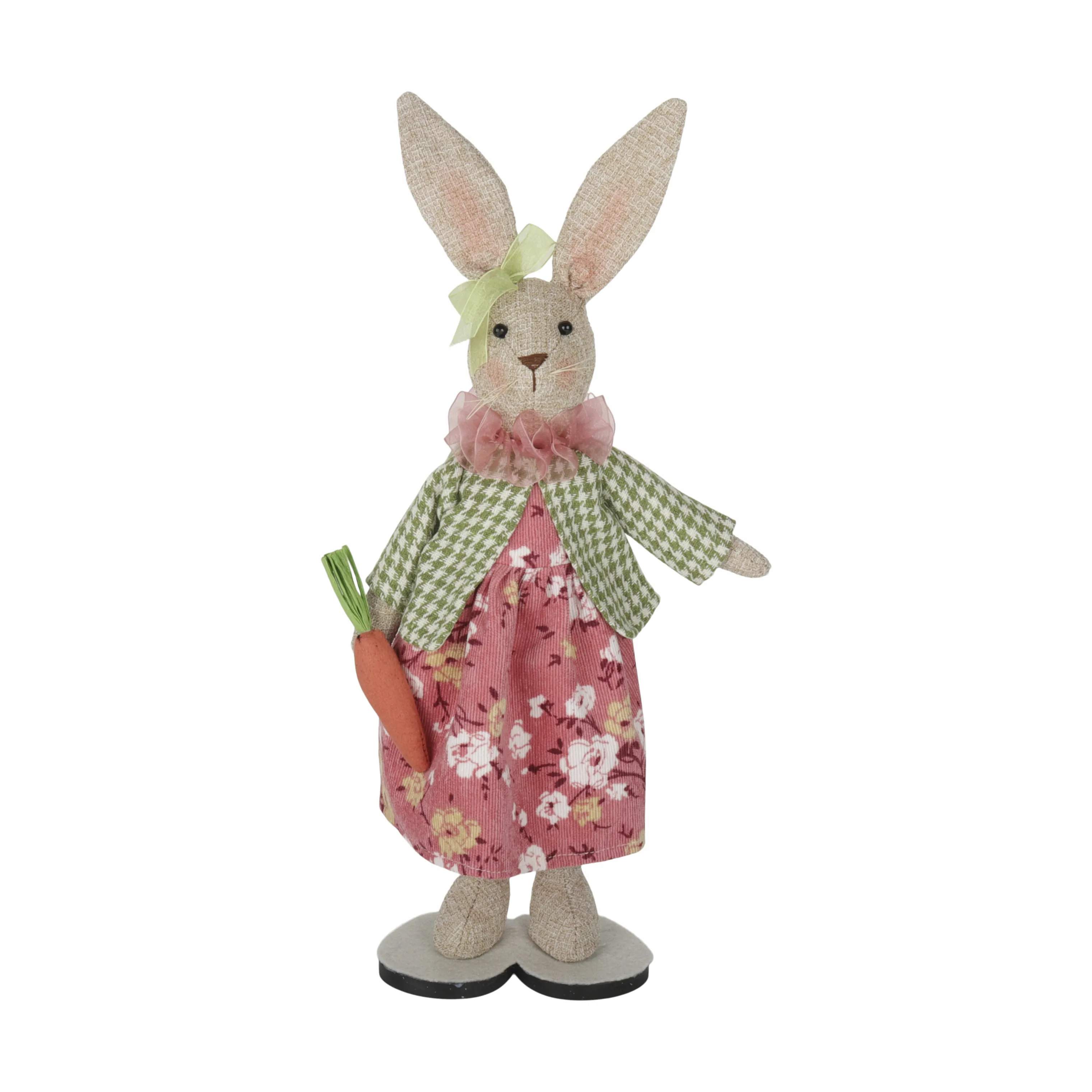 Tøjkanin - Pige, beige/rosa/grøn, large
