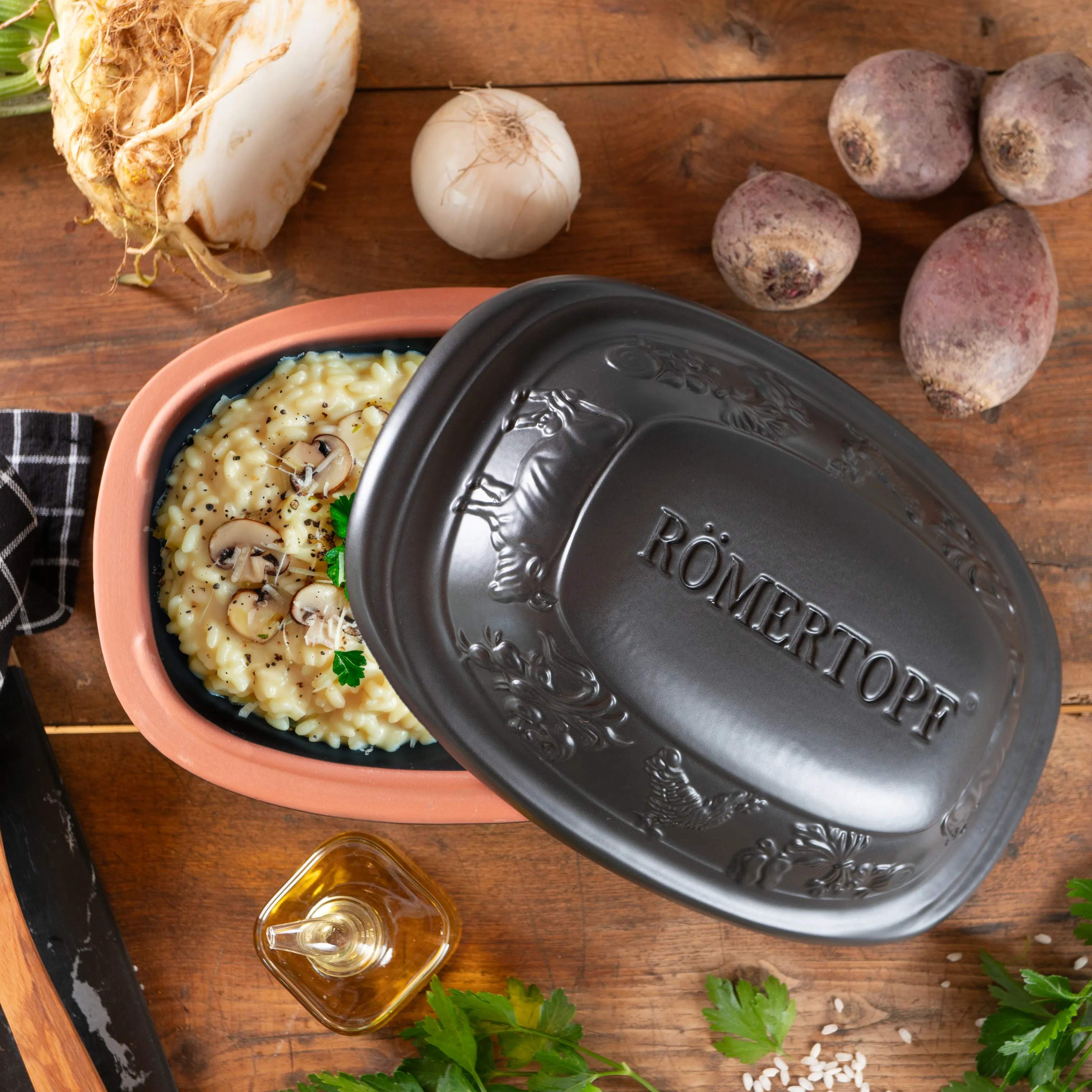 Römertopf Stegesøer Rustico Stegeso i Sort, 1.2 L, 3