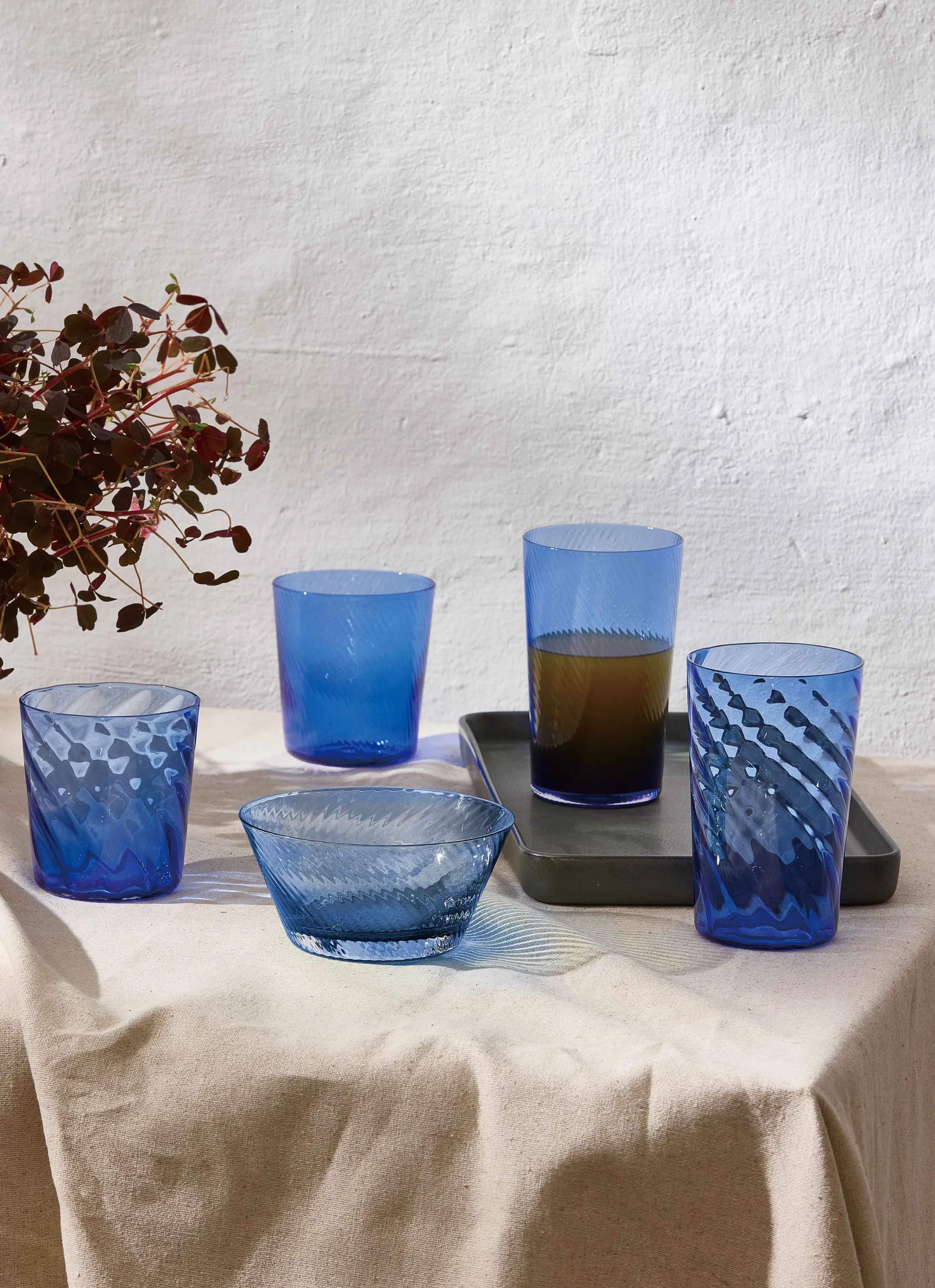 RAW by Aida Highball glas Unique Highball Glas i Dark Blue, 2