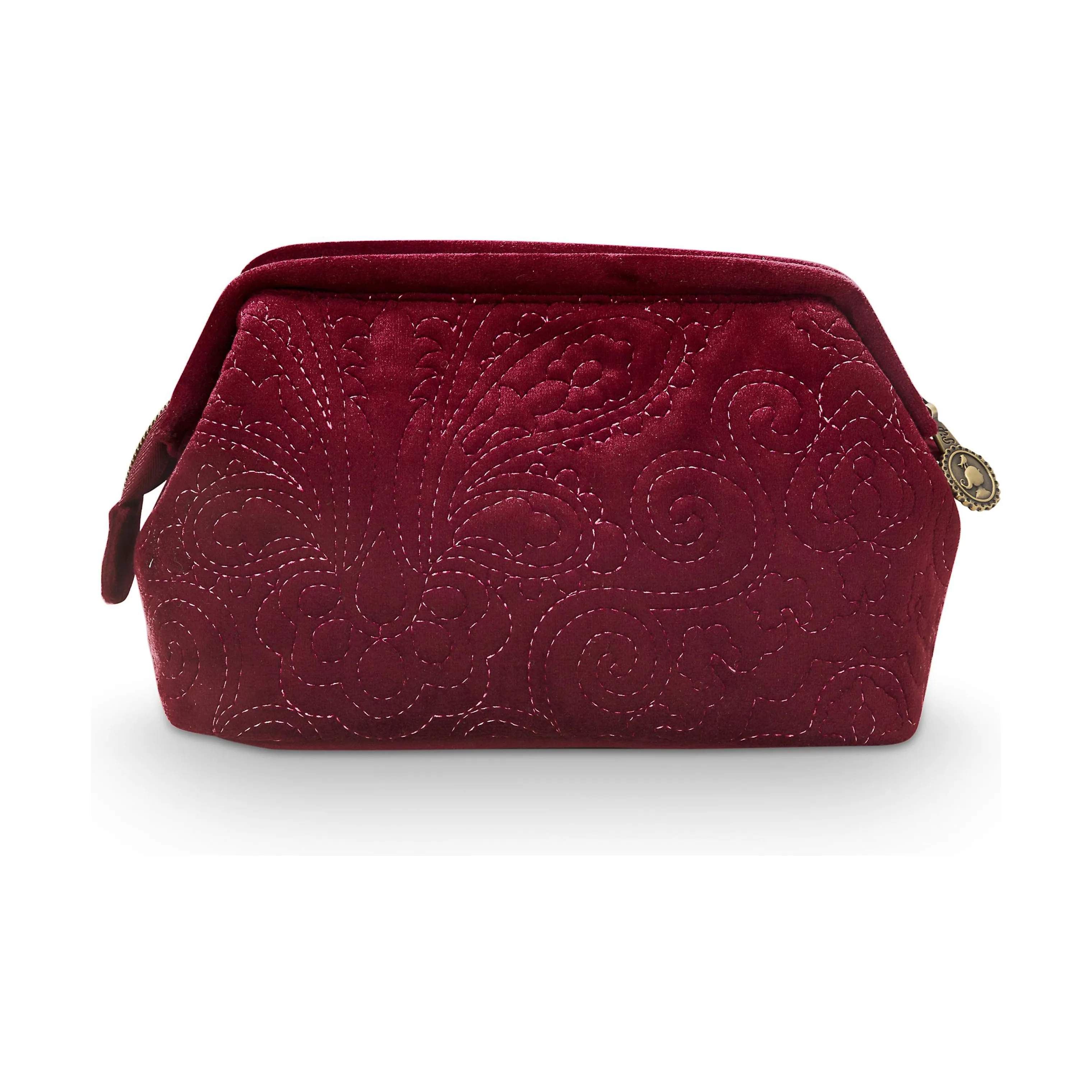 PIP Studio Toilettasker Quilt Kosmetiktaske - Small i Dark Red, 4