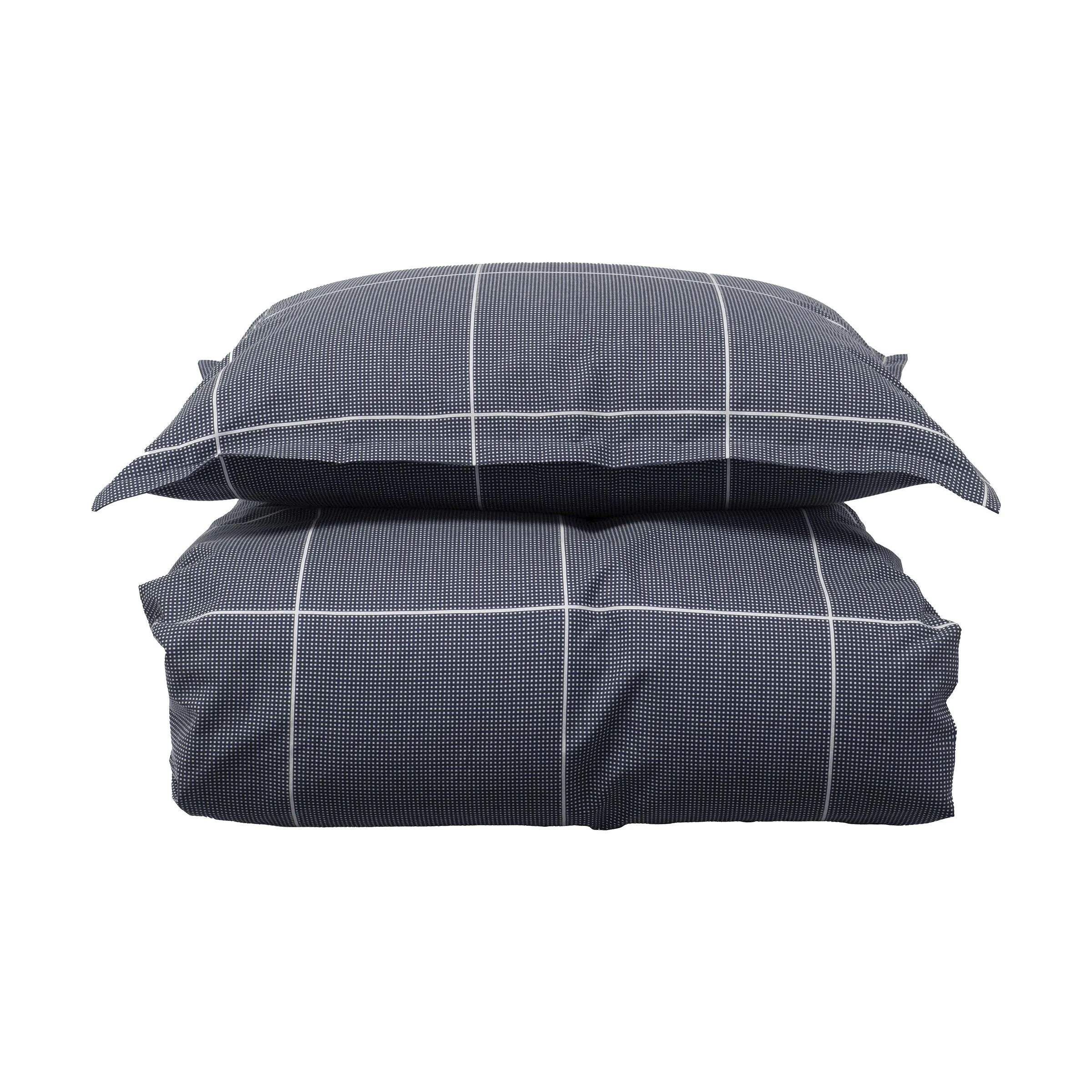 Borås Cotton Sengetøj Billie Sengetøj i Blå, B140 x L200 cm, 1