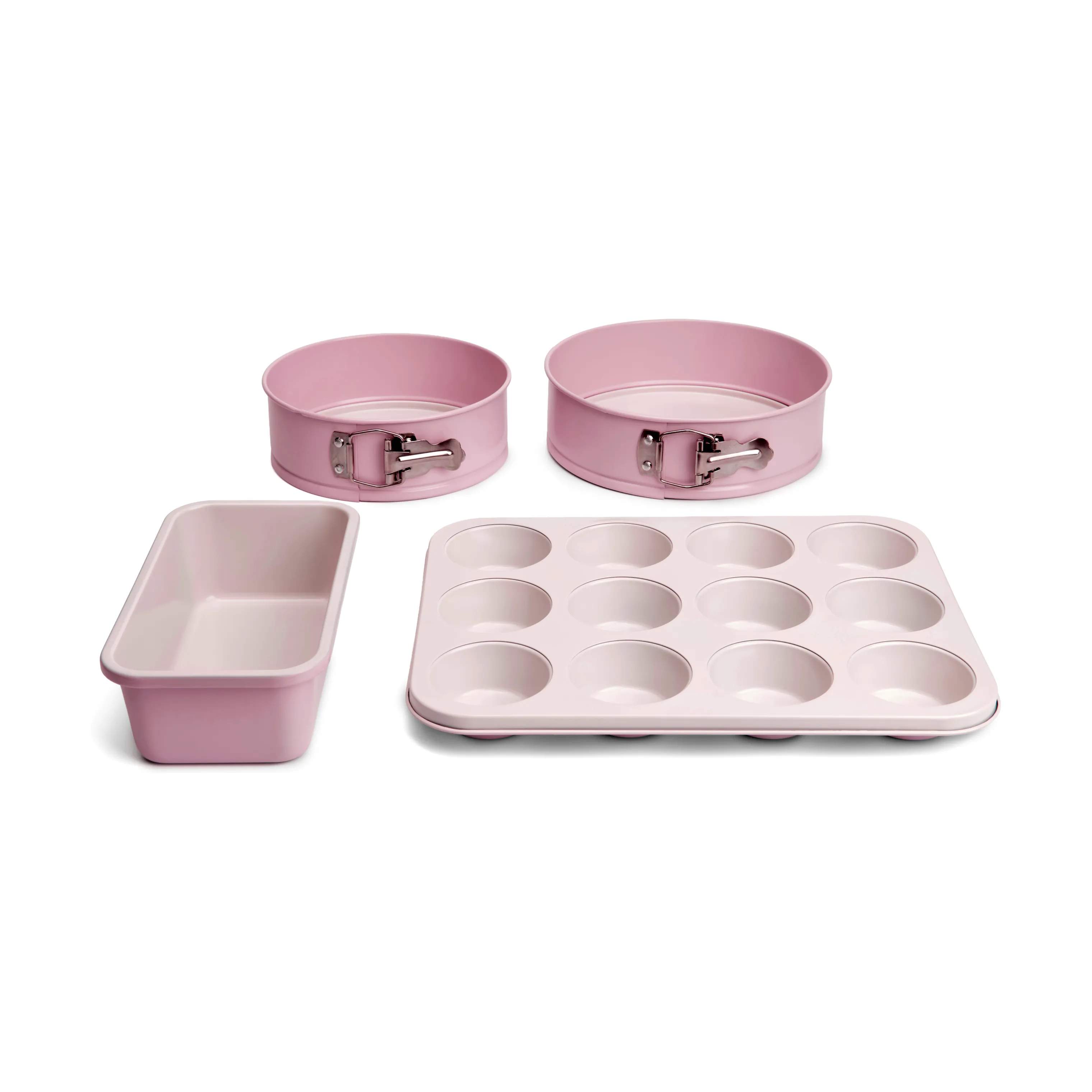 Cook & Baker Bageforme Bagesæt - 4 dele i rosa, 1