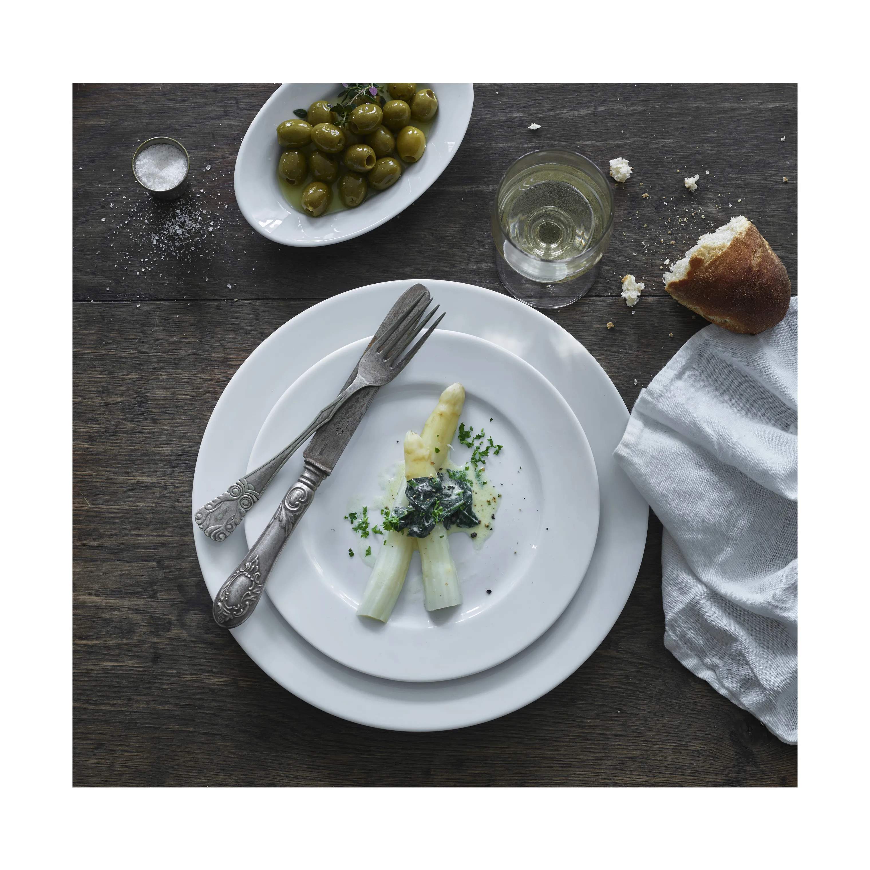 Pillivuyt Kagetallerkener Sancerre Tallerken i Hvid, 4
