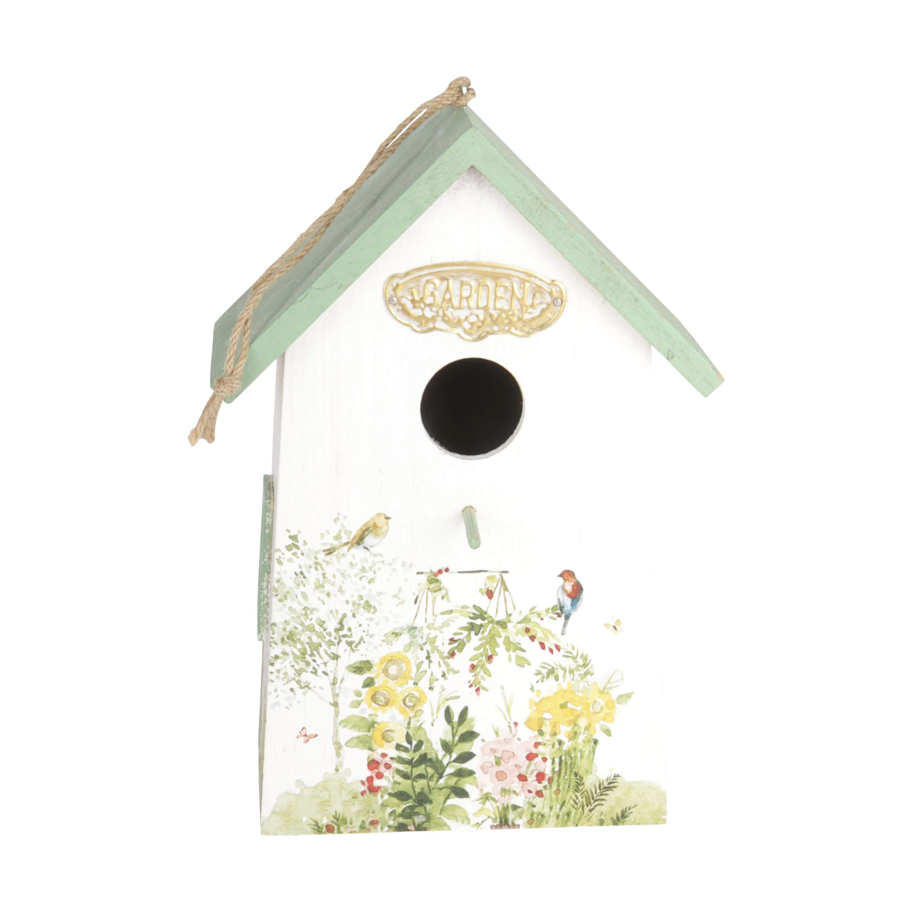 CASA Living Fuglehuse Fuglehus i Grøn/hvid, 1
