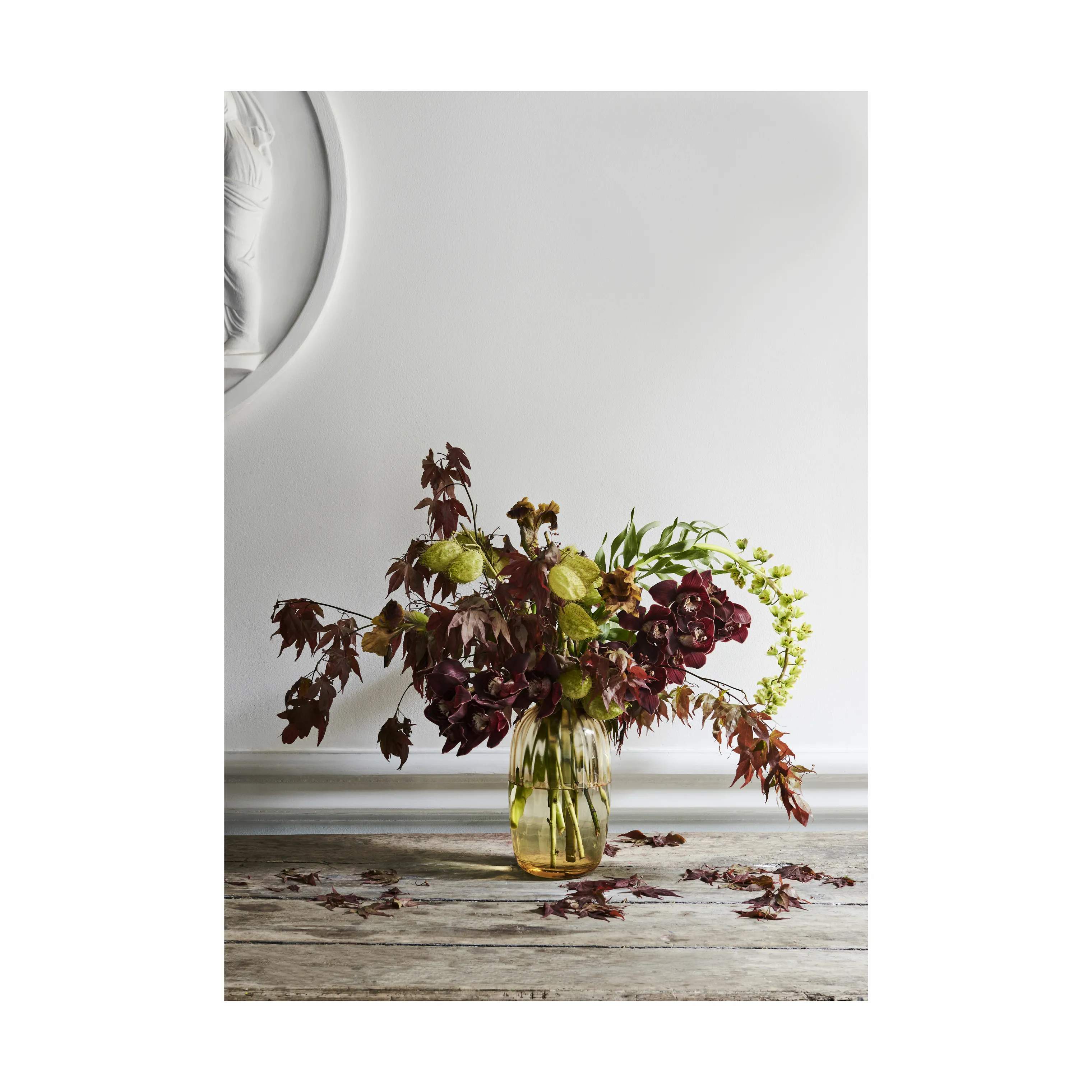 Holmegaard Vaser Primula Oval Vase i Amber, 12,5 cm, 3