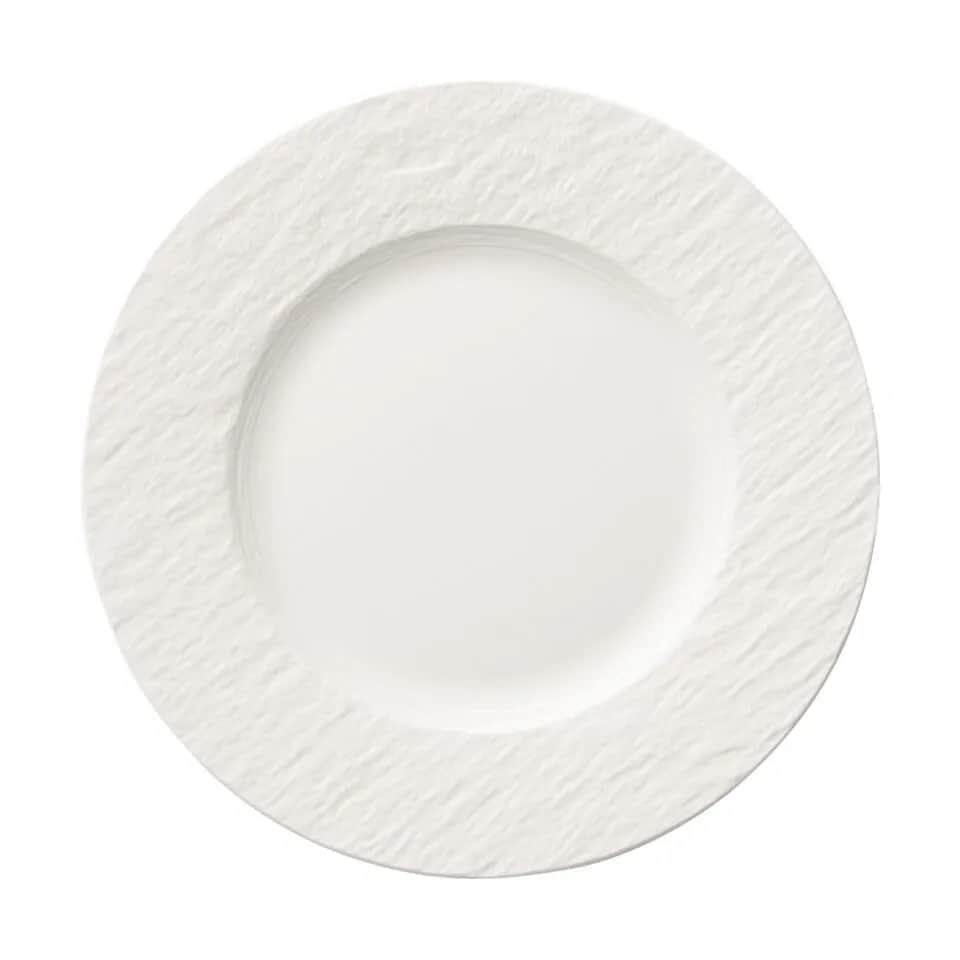 Manufacture Rock blanc Tallerken, mat hvid, large