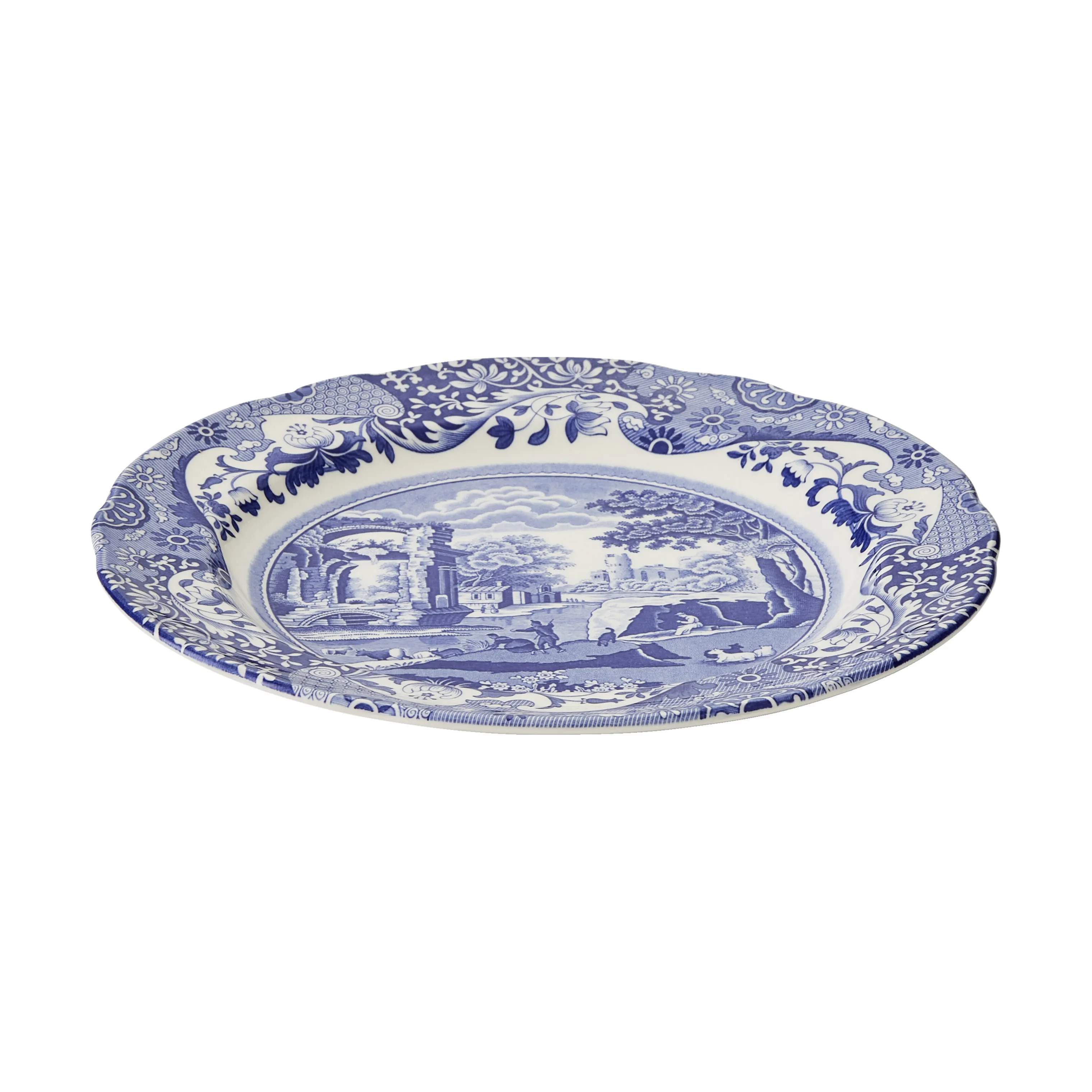 Spode Middagstallerkener Blue Italian Blue Italien Middagstallerken i Blå/hvid, 1