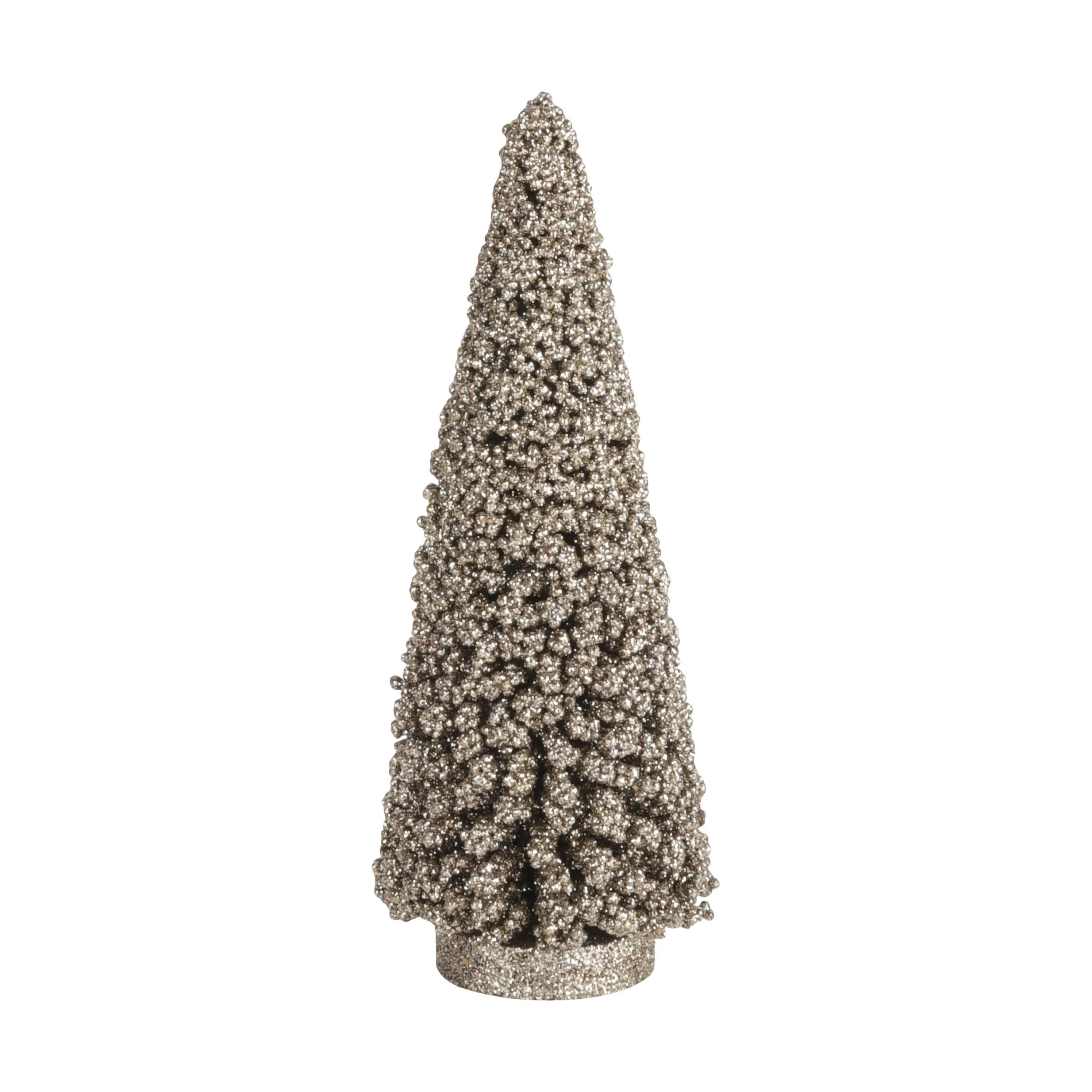 Casa Christmas Julefigurer Juletræ i Champagne farvet, 25 cm, 1
