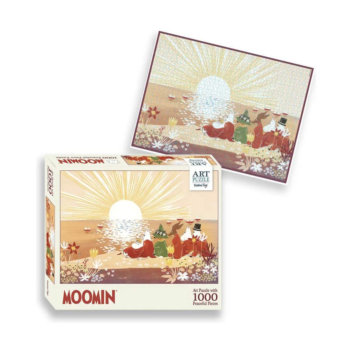 Puslespil - Moomin, solrød, large