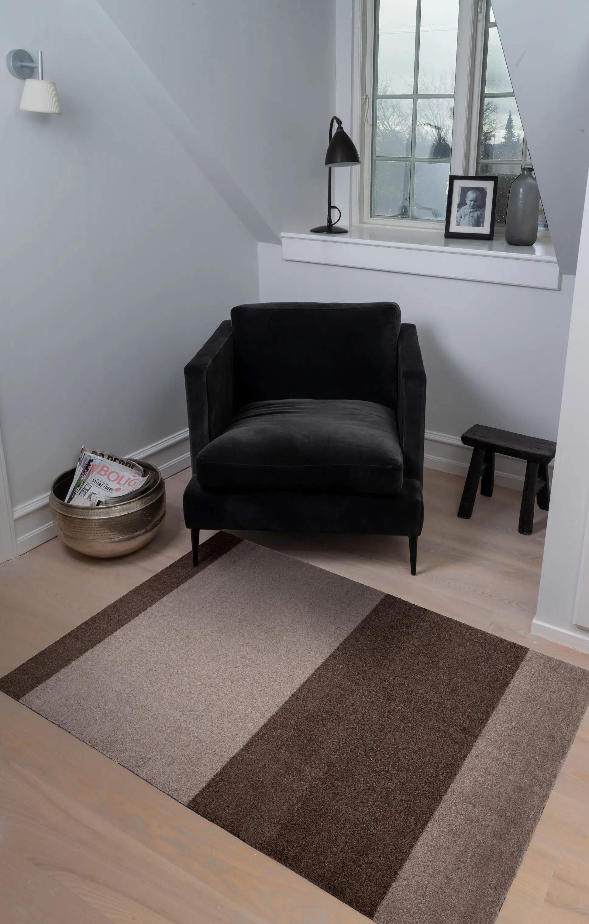 Tica Copenhagen Gulvtæpper Stripes Horisontal Gulvtæppe i Sand/brun, B90 x L130 cm, 2