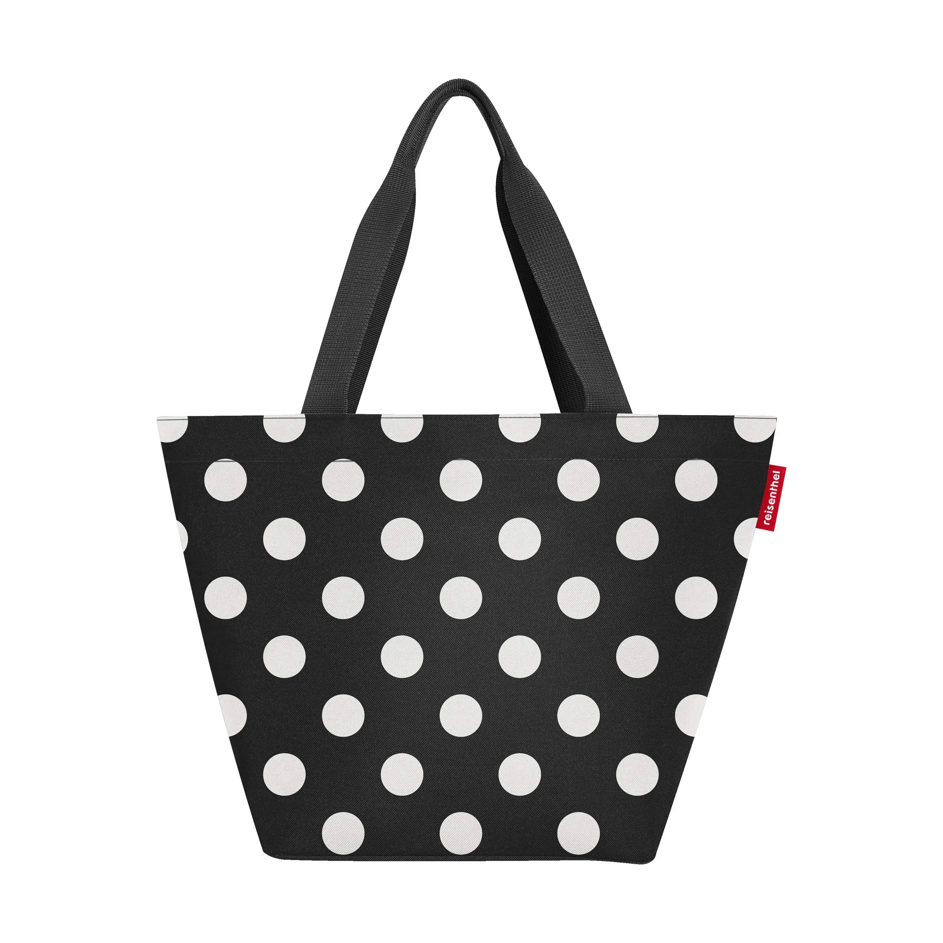 Shopper - M, white dots, large
