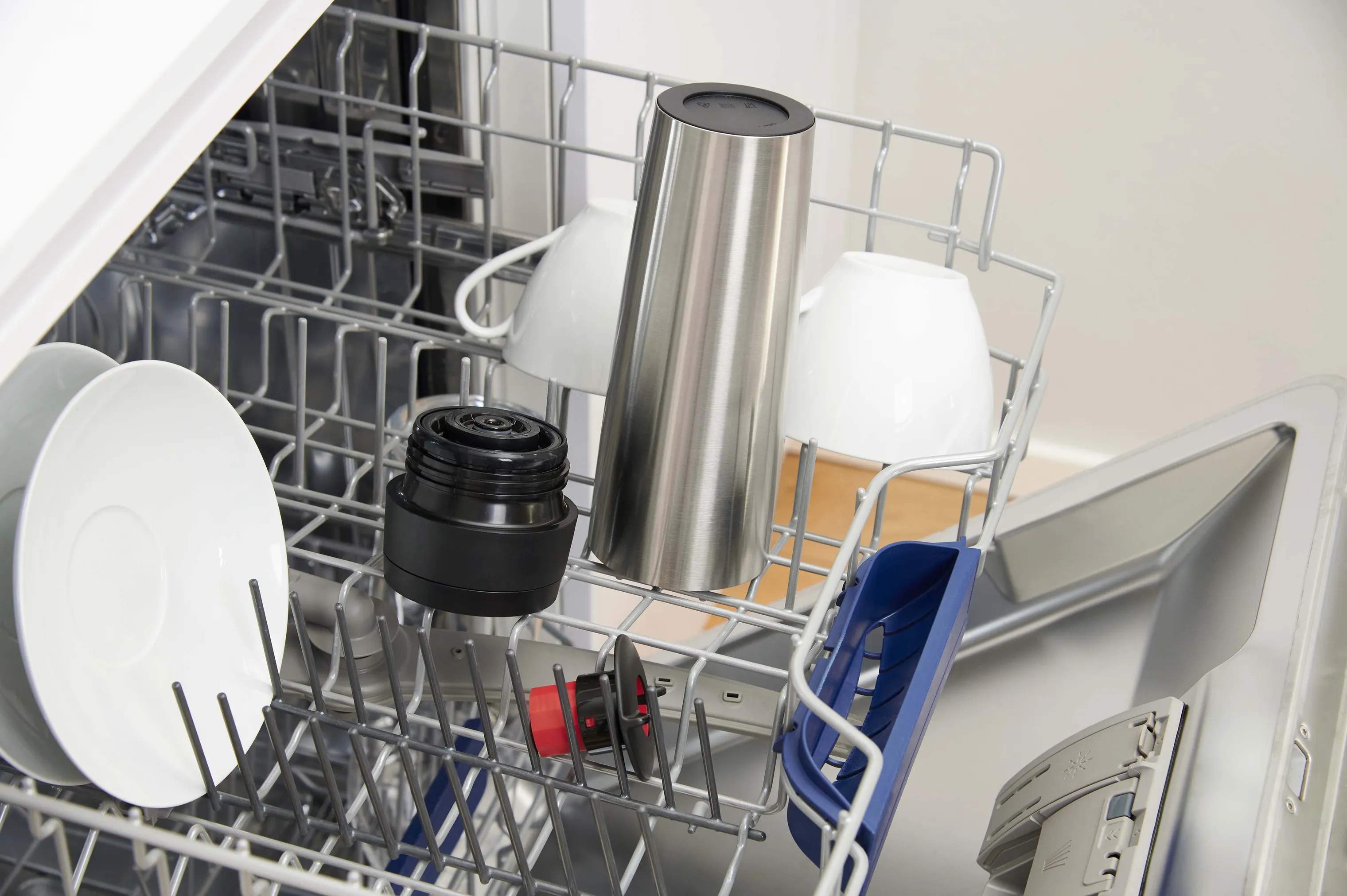 Emsa To go kopper To Go To-Go Classic Rejsekrus i Brushed stainless steel;Black, 0.36 L, 3