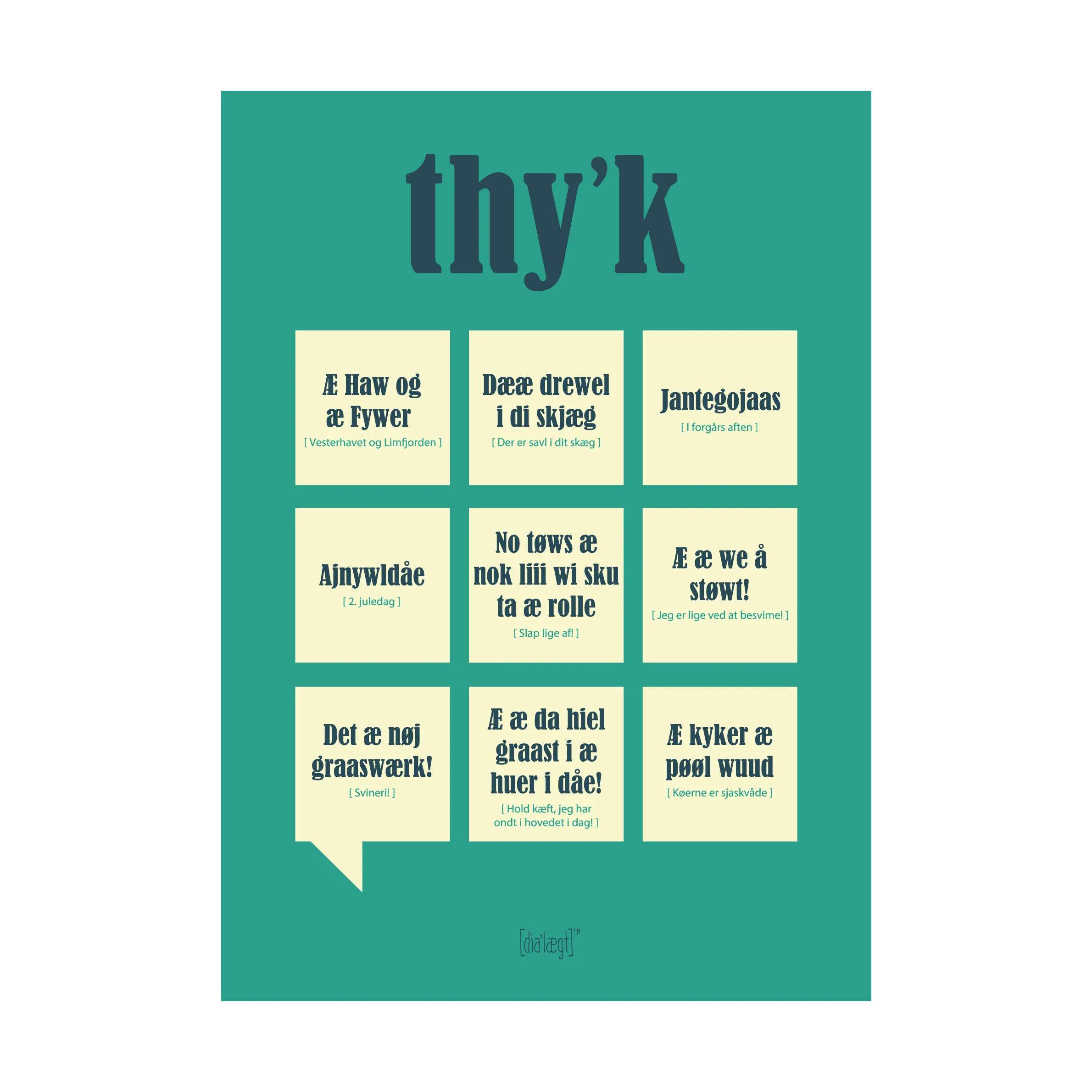 Poster&Frame Plakater Plakat - Thy'k i B15 x L21 cm, 1
