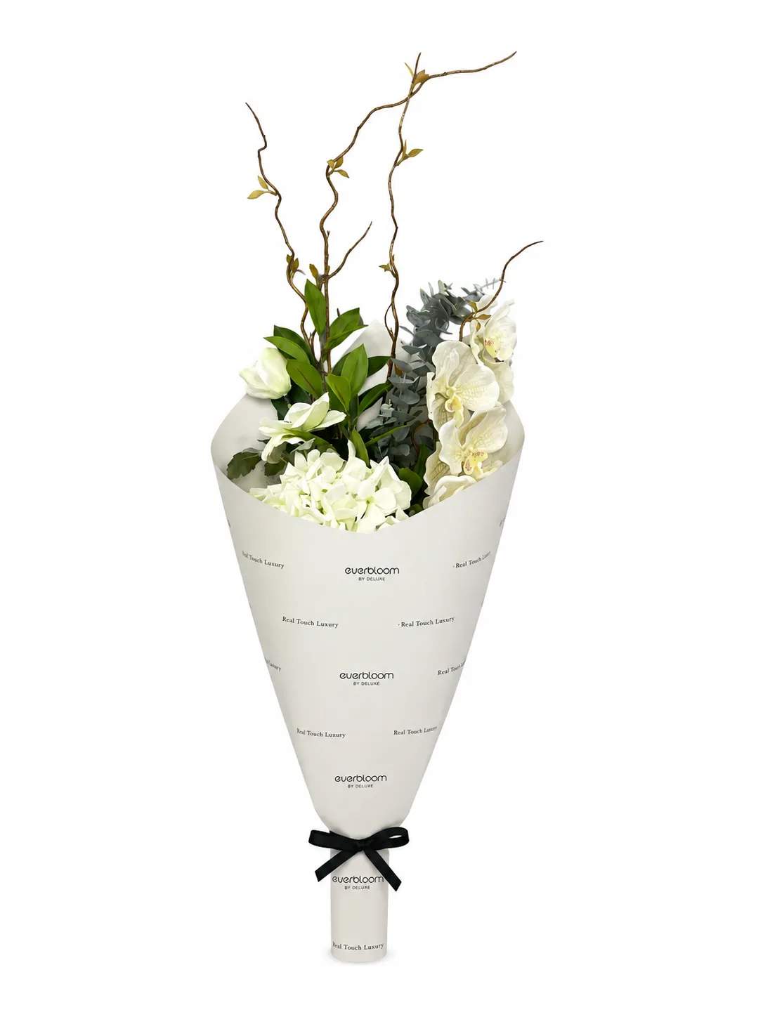 everbloom Kunstige blomster Kunstig Real Touch Blomsterbuket i Hvid, 4