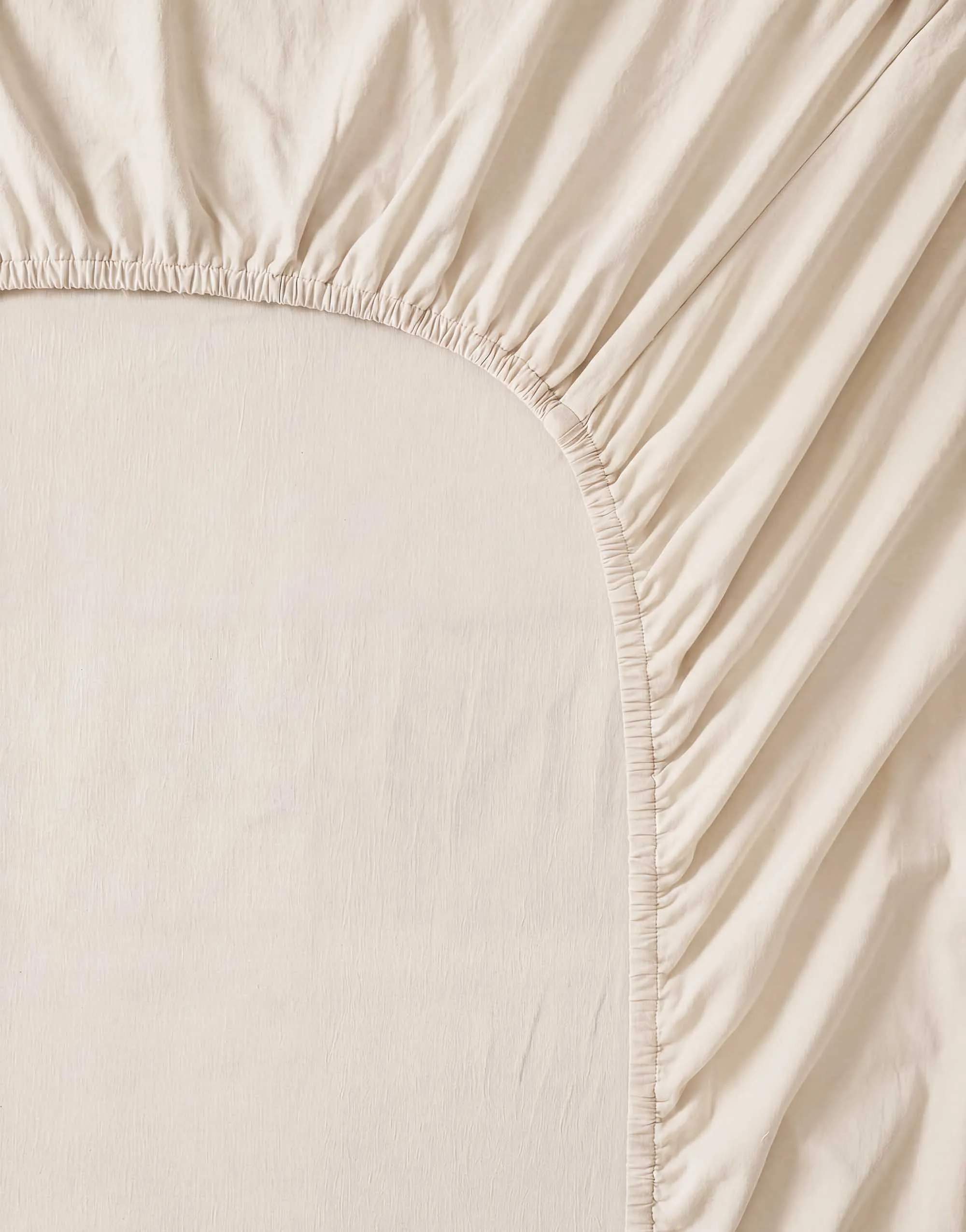 Essenza Lagner Fine Organic Jersey Boxlagen i Vanilla, B160 x L220 cm, 3