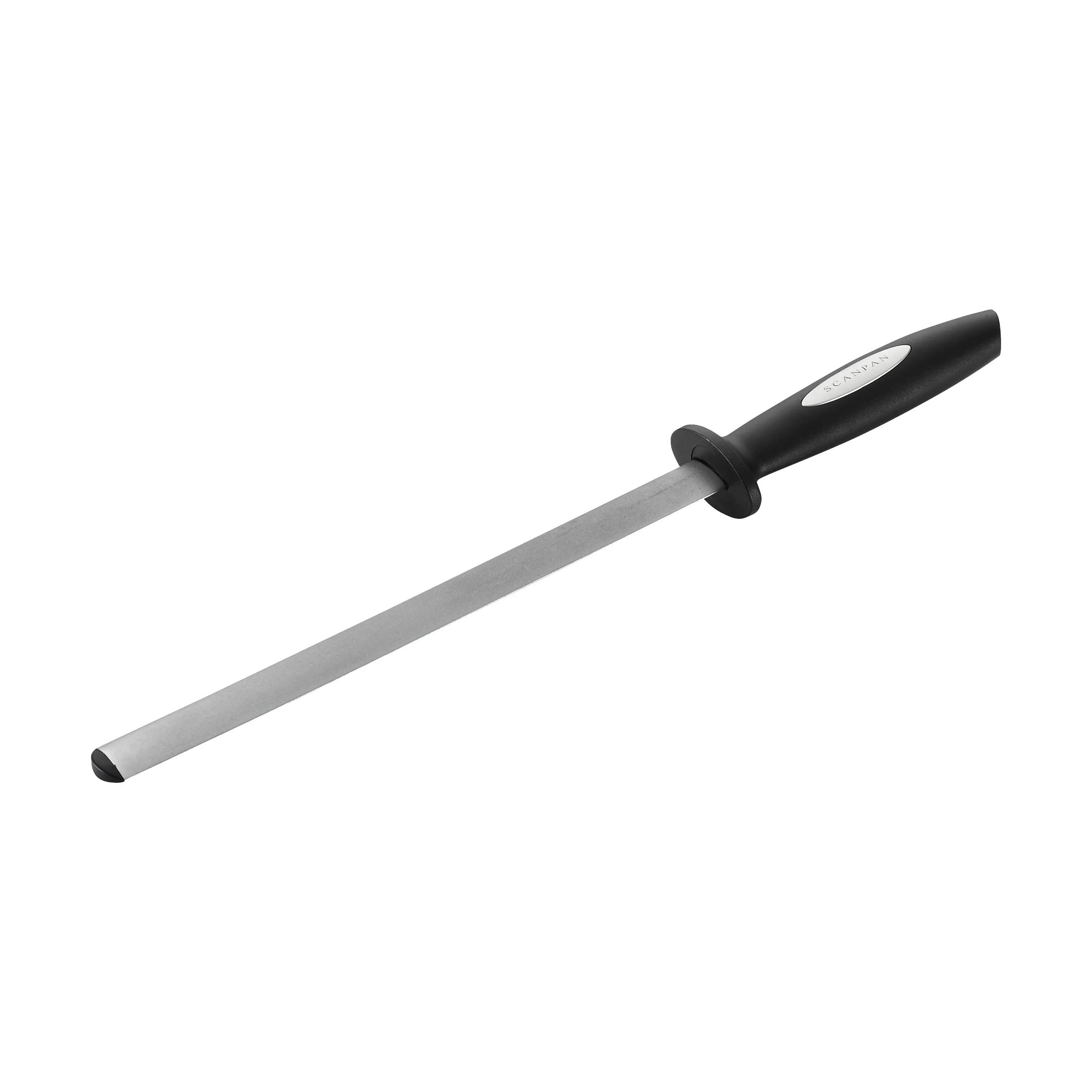 Scanpan Strygestål Classic Knives Diamant Strygestål i Sølvfarvet/Sort, 2