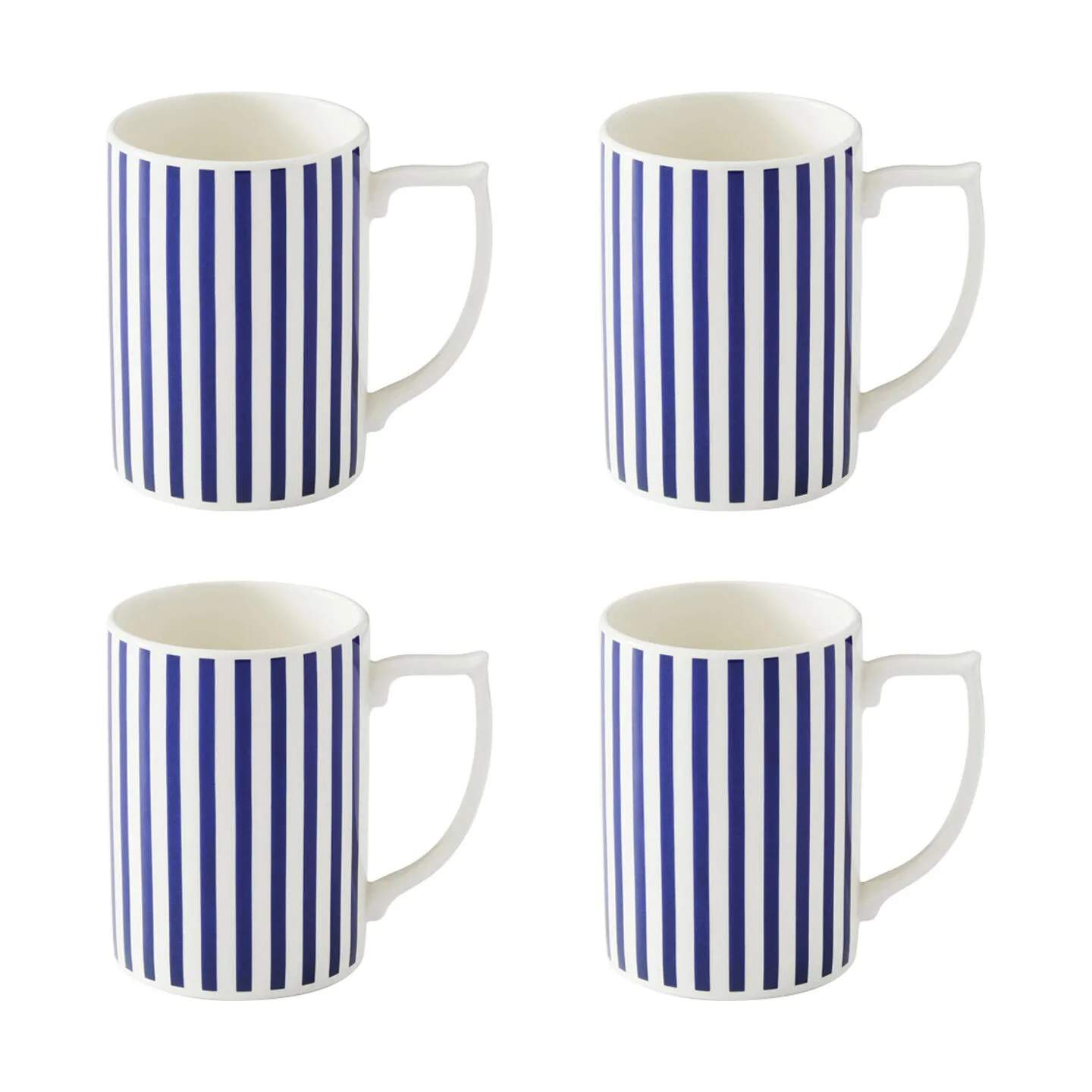 Spode Krus og kopper med hank Steccato Krus - 4 stk. i blå/smal, 1