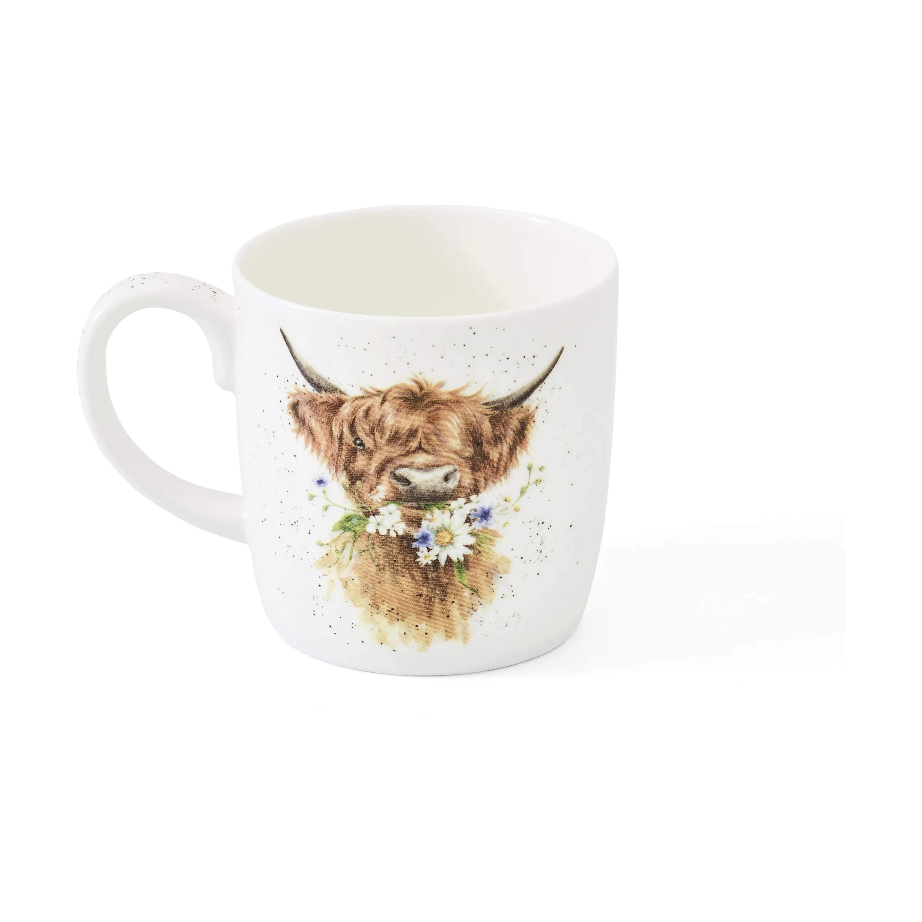 Royal Worcester Krus og kopper med hank Wrendale Krus - Thank you i Sød ko, 3