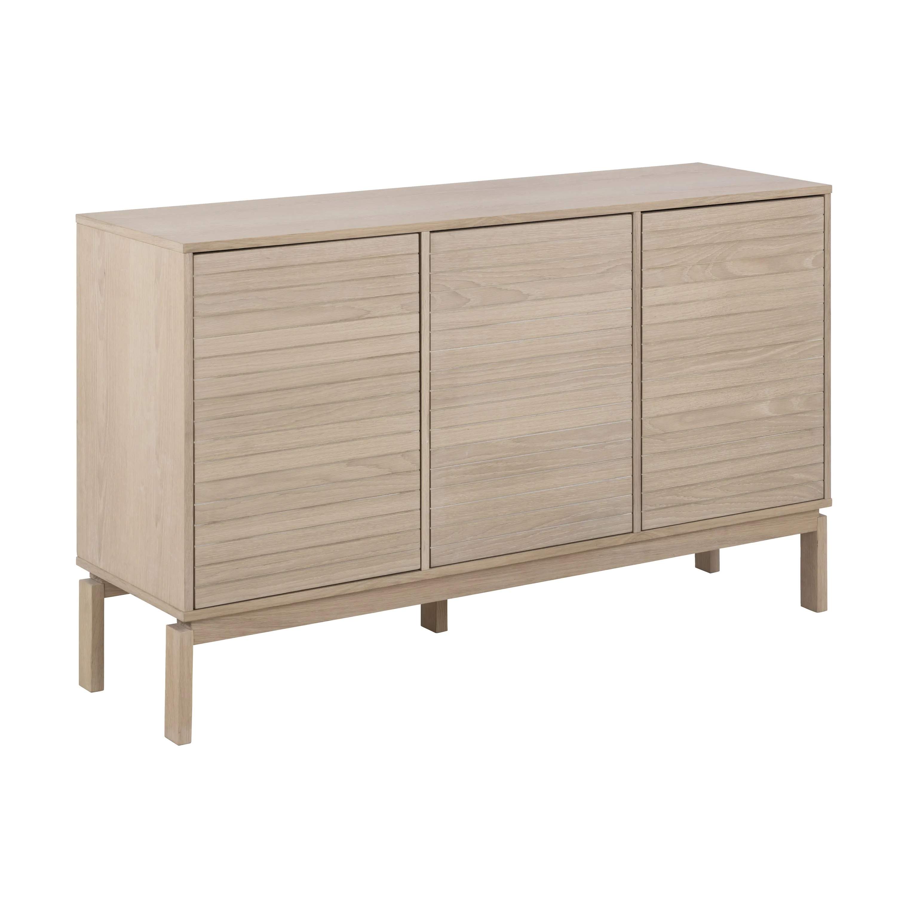 CASA Living Skabe Linley Skænk i Hvidpigmenteret, H80 x B135,4 cm, 3