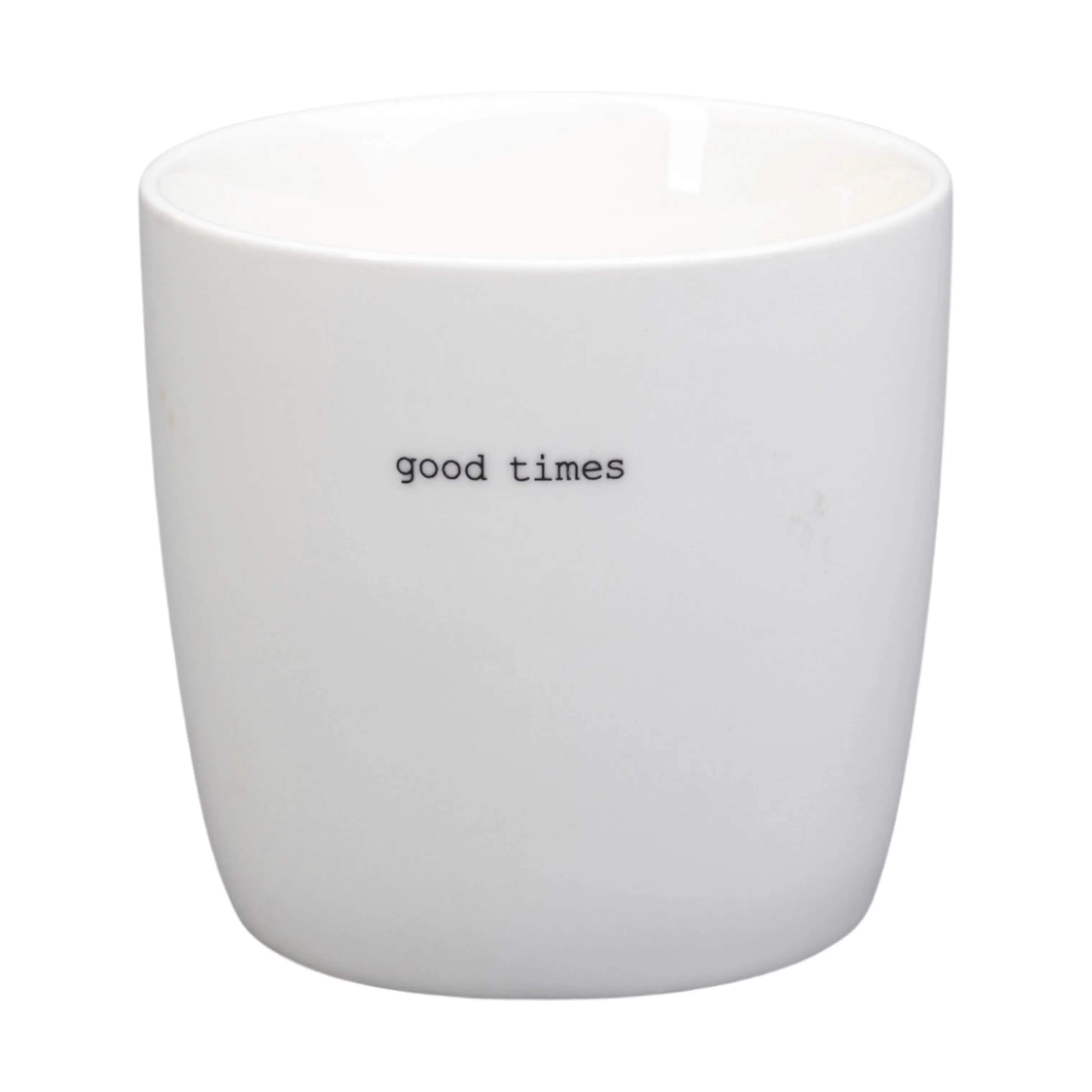 Krus - Good Times, hvid, large
