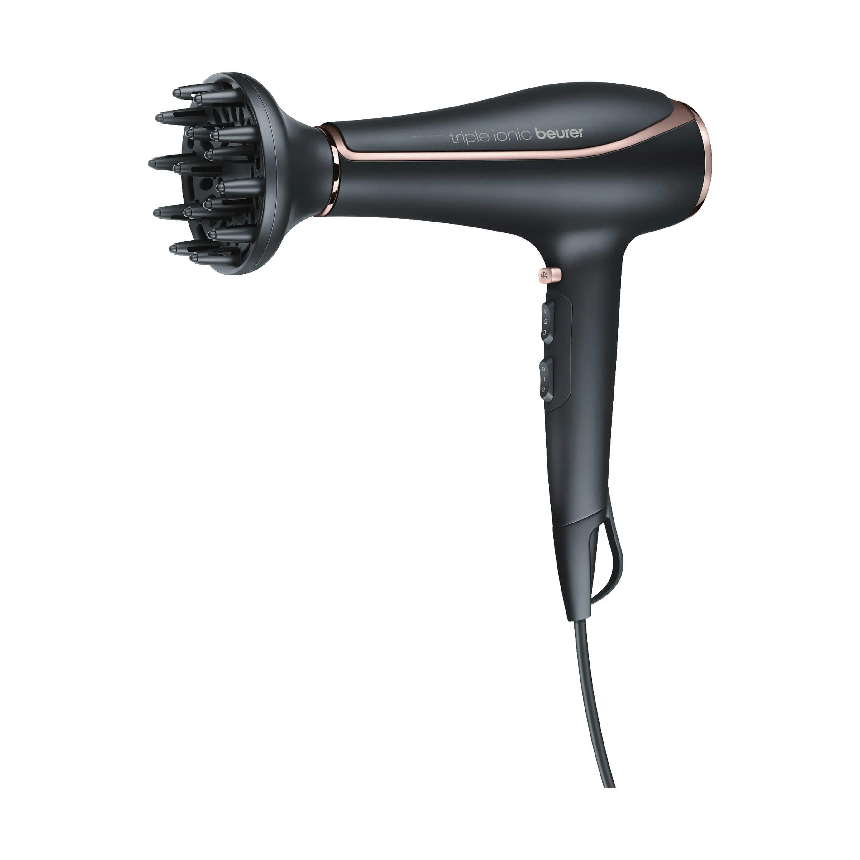 Beurer Hårtørrere Ionic Hårtørrer HC 80 i Black/kobber, 2