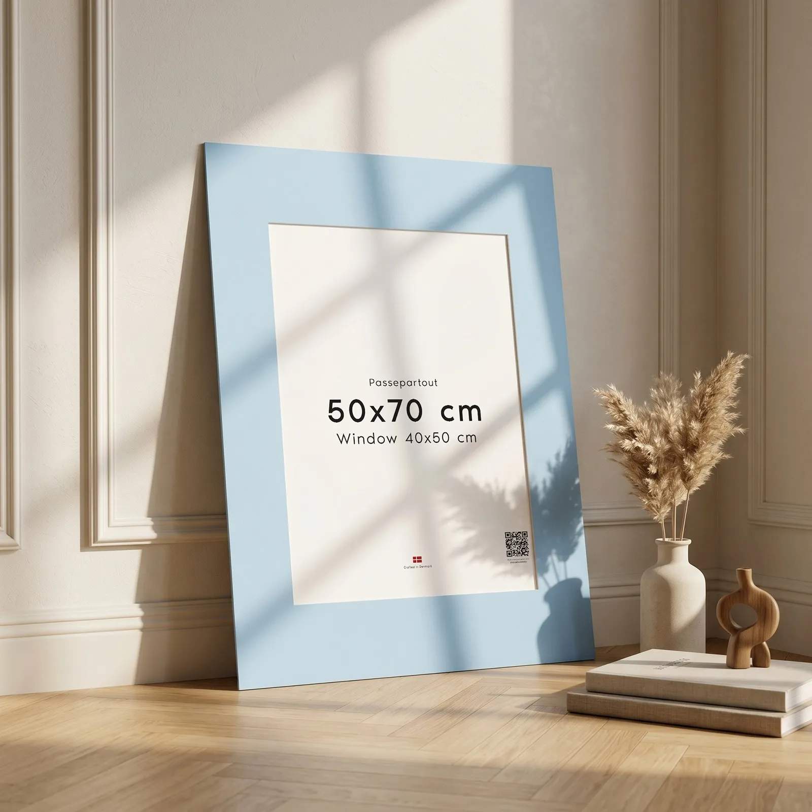 Poster&Frame Plakater Passepartout i Lyseblå, B30 x L40 cm, 2