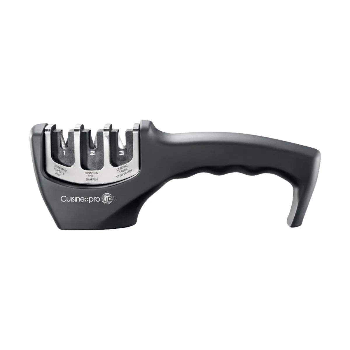 THE CUSTOM CHEF™ Knivslibere Cuisine::pro®
iD3® Cuisine::pro iD3® 3-trins Knivsliber i Sølv/sort, 1