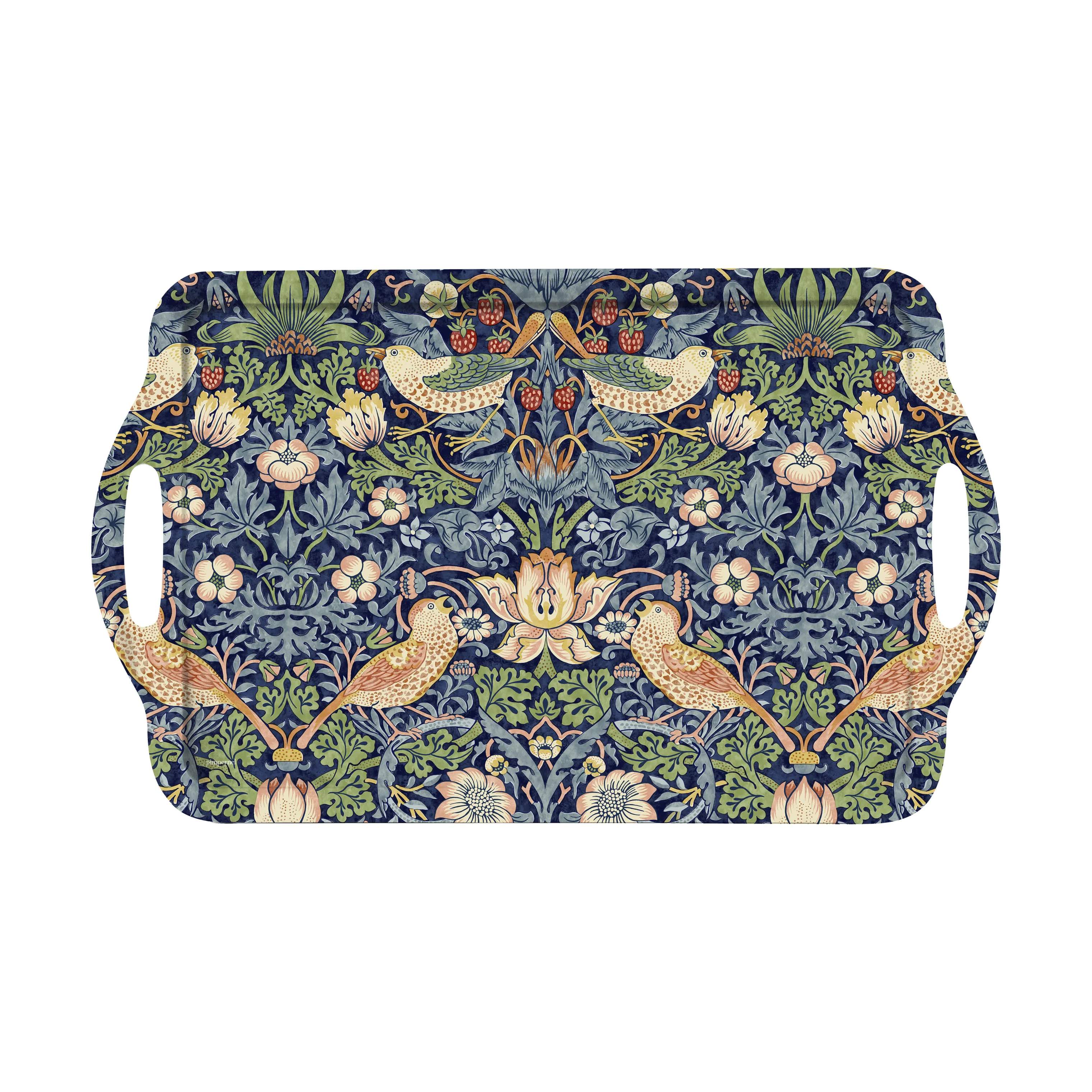 Pimpernel Bakker Morris & Co Strawberry Thief Serveringsbakke i Blå, 1