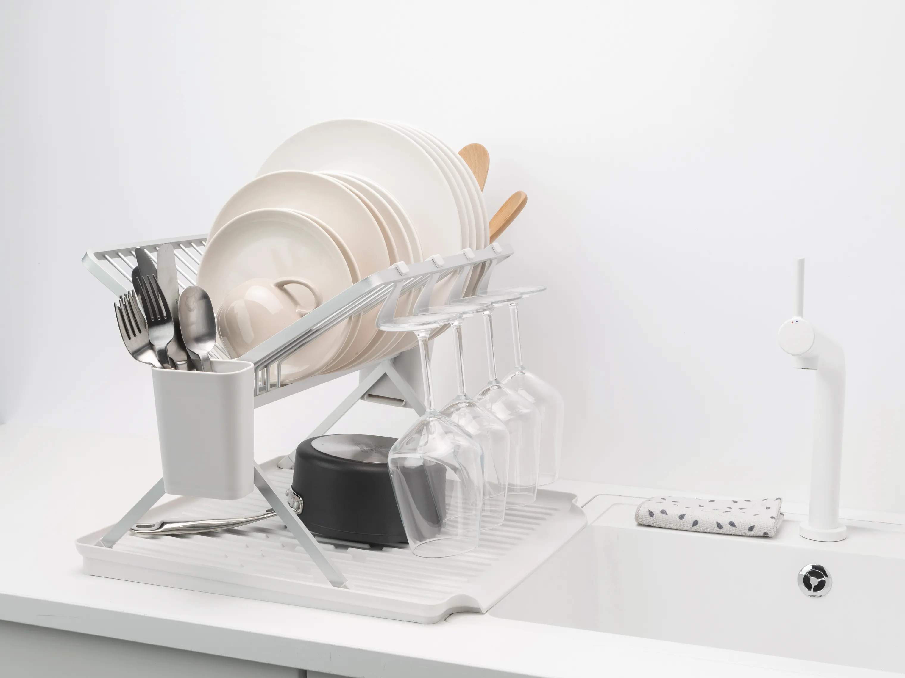 Brabantia Opvaskestativer SinkSide Sink-side Opvaskestativ i Lys grå, B33 x L51 cm, 2