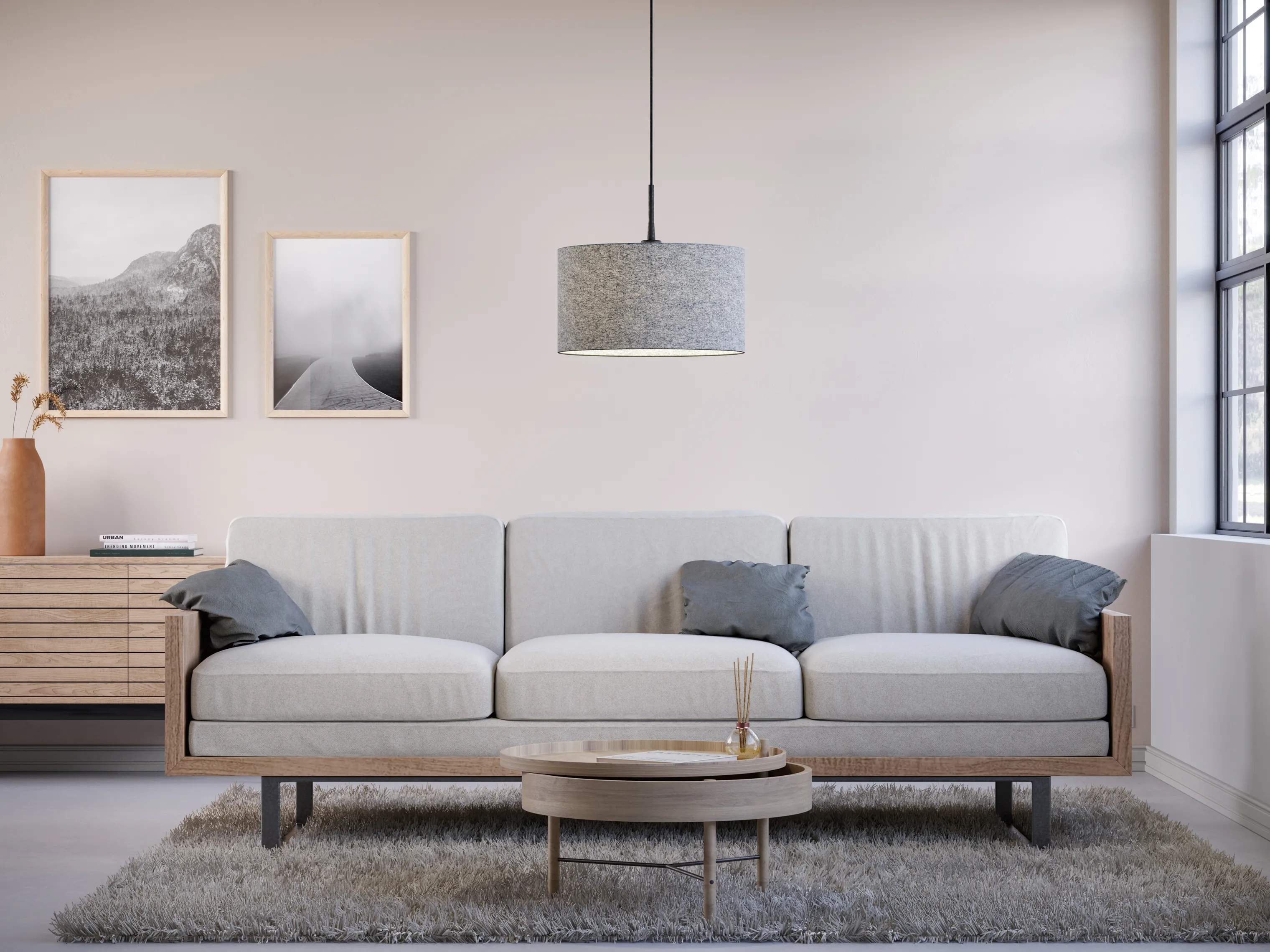 Belid Pendler Soft Pendel i Grå , 40 cm, 2
