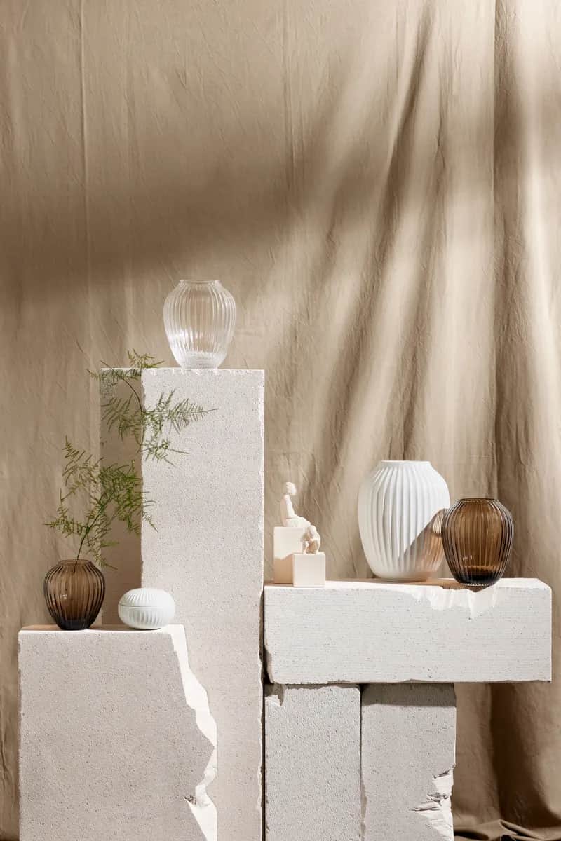 Kähler Vaser Hammershøi Vase i valnød, 14 cm, 6