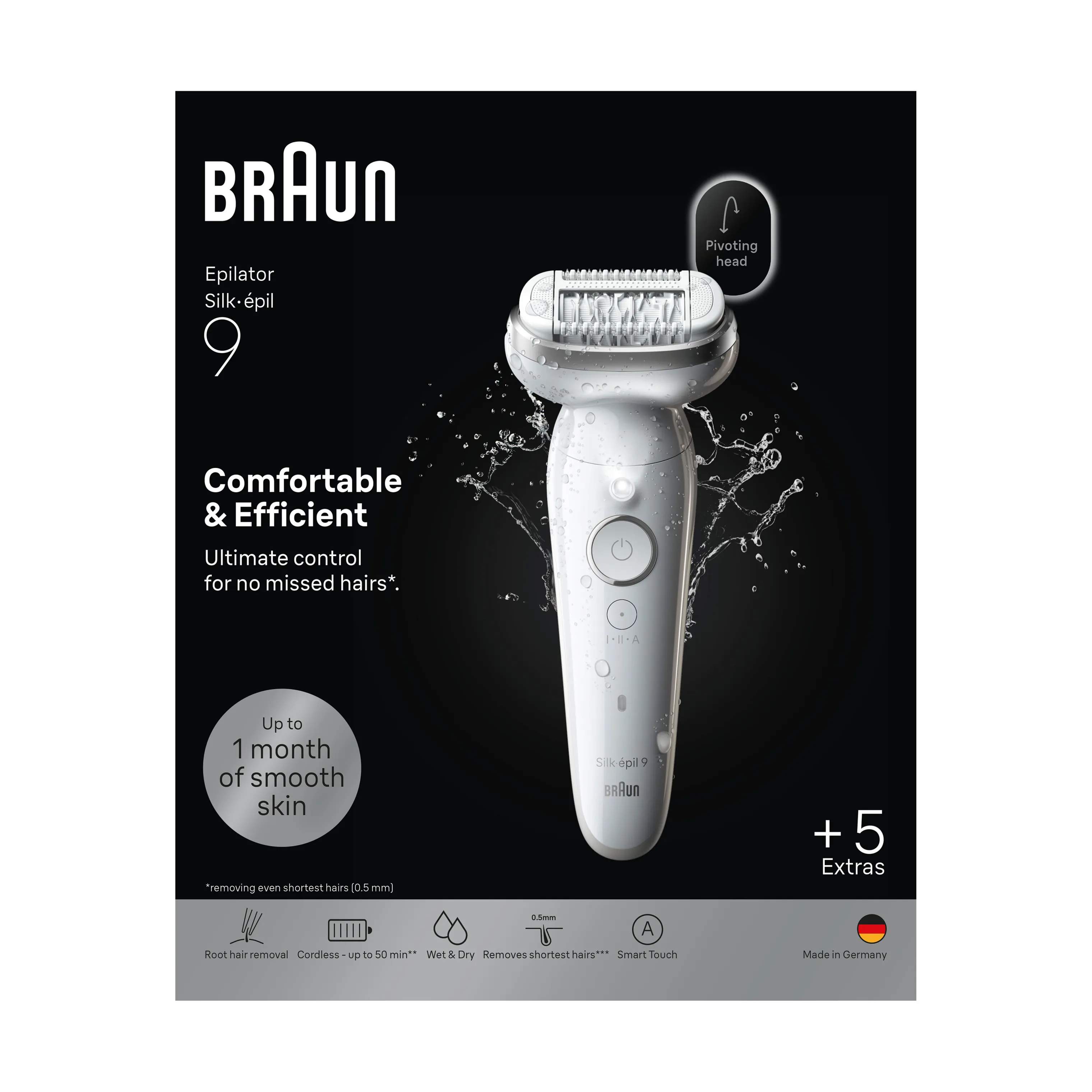 Braun Epilatorer Silk·épil 9 Epilator i Hvid, 2