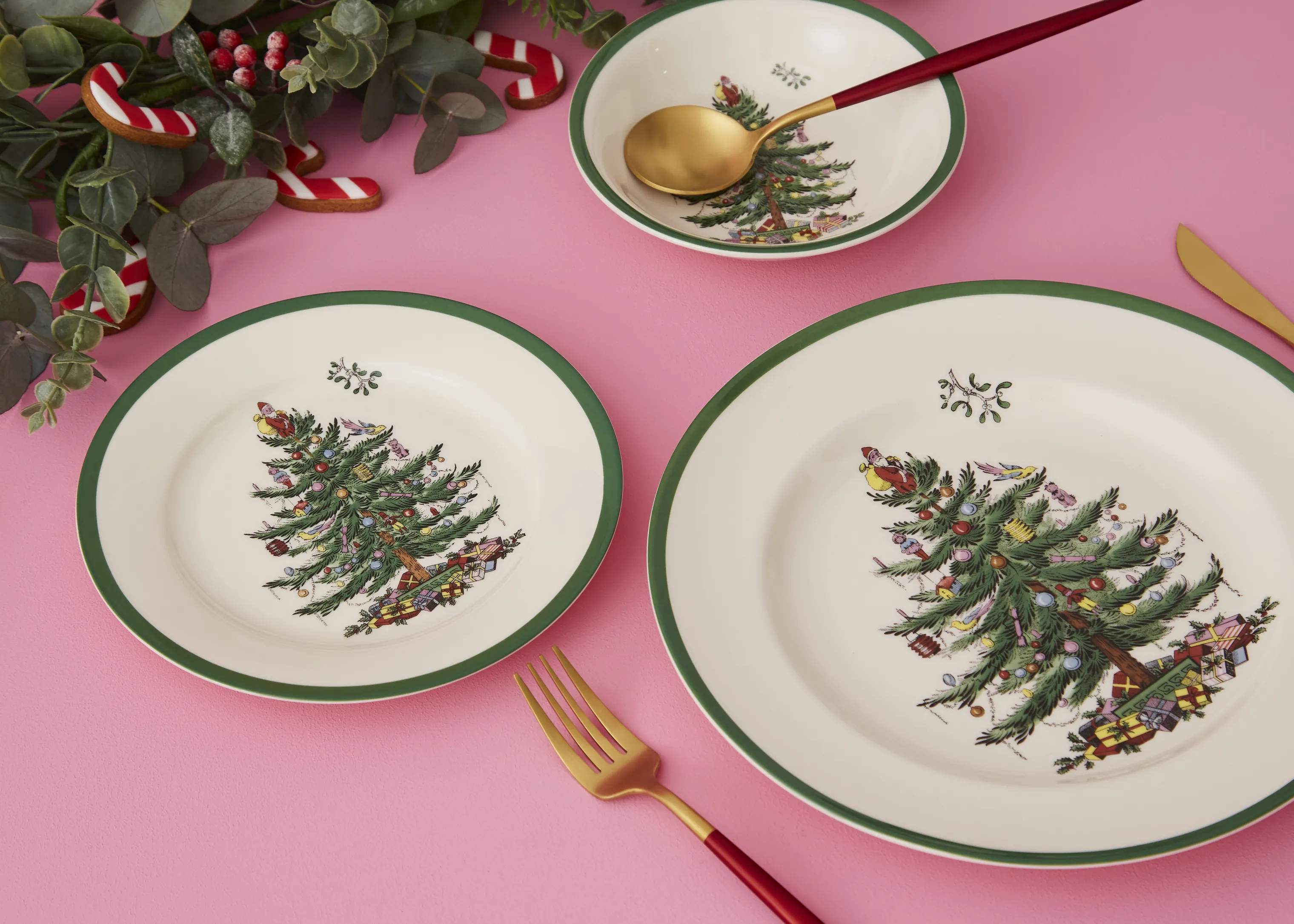 Spode Middagstallerkener Christmas Tree Tallerken i 19,7 cm, 3