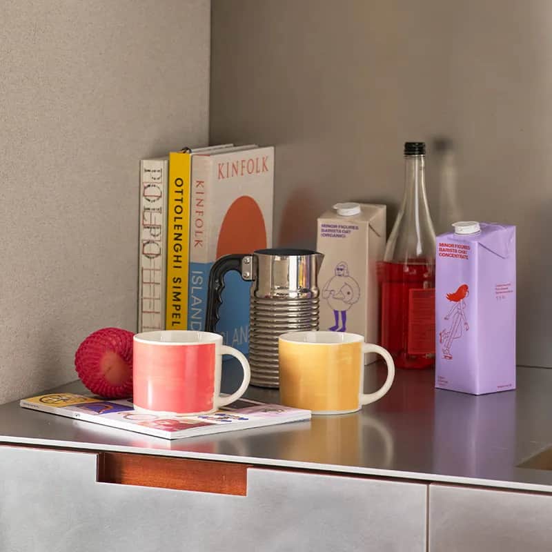 Urban Nature Culture Krus og kopper med hank Tazza Kaffekop i Peach pink, 2