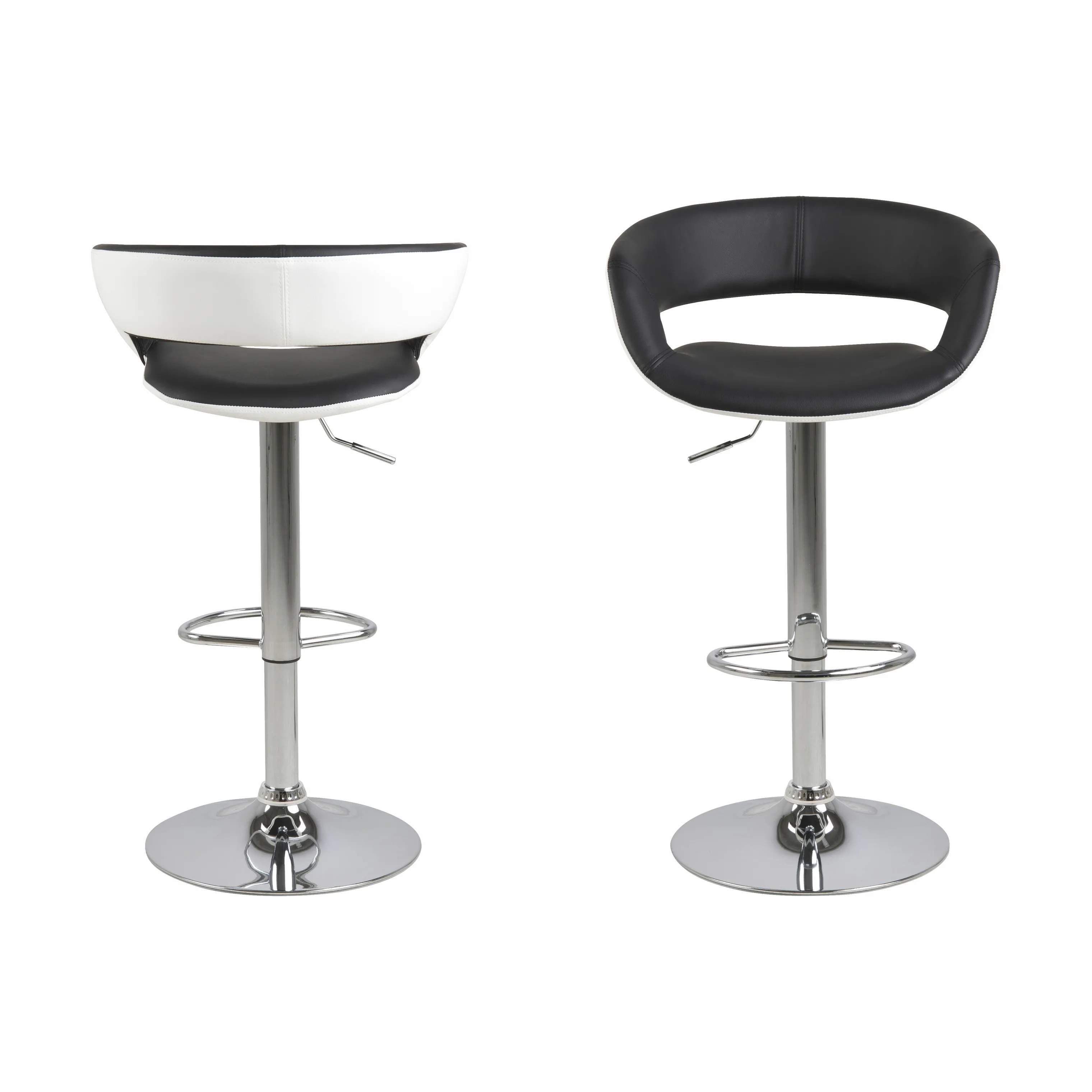 CASA Living Barstole Grace Barstol - 2 stk. i Sort/krom, 6