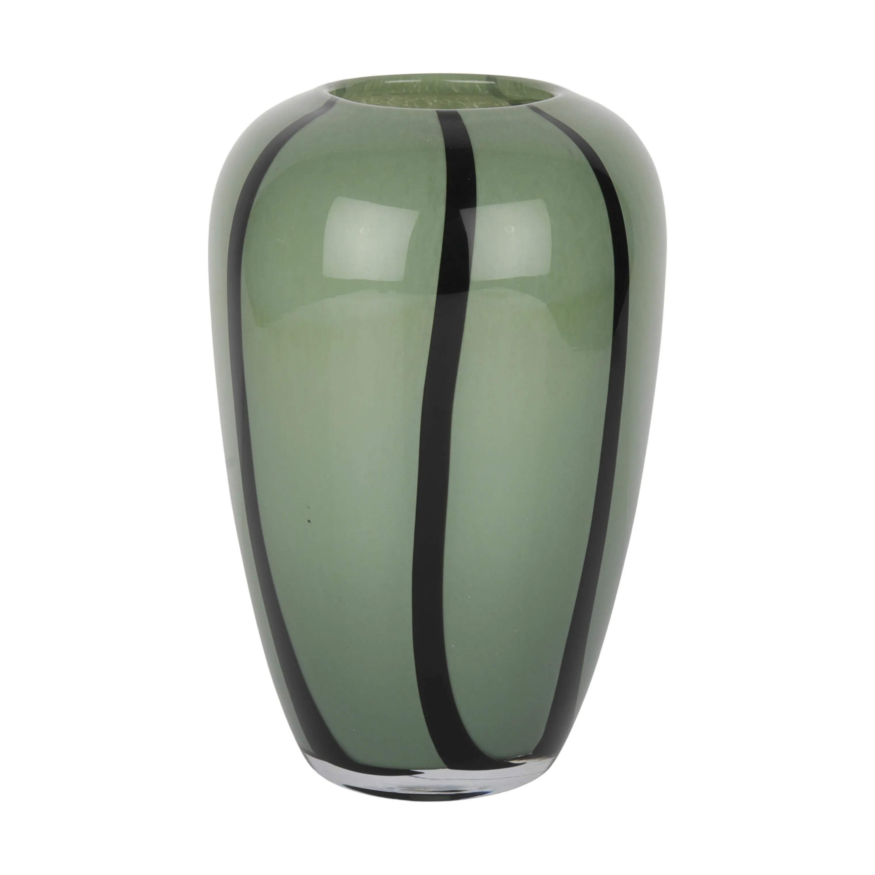 Vase, grøn/sort, large